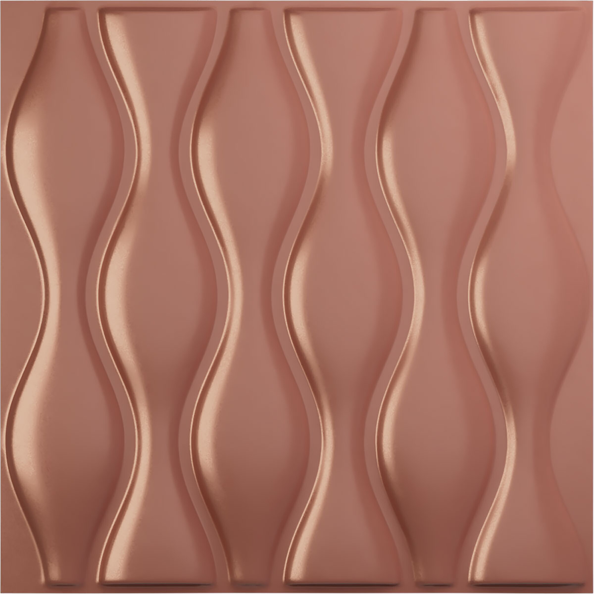 Ekena Millwork WP20X20AIFCP-CASE-12 19-5/8-in x 19-5/8-in Embossed Paintable/Stainable Pink PVC Abstract Wall Panel ( 12 -Pack, Covers 32.04-sq ft )
