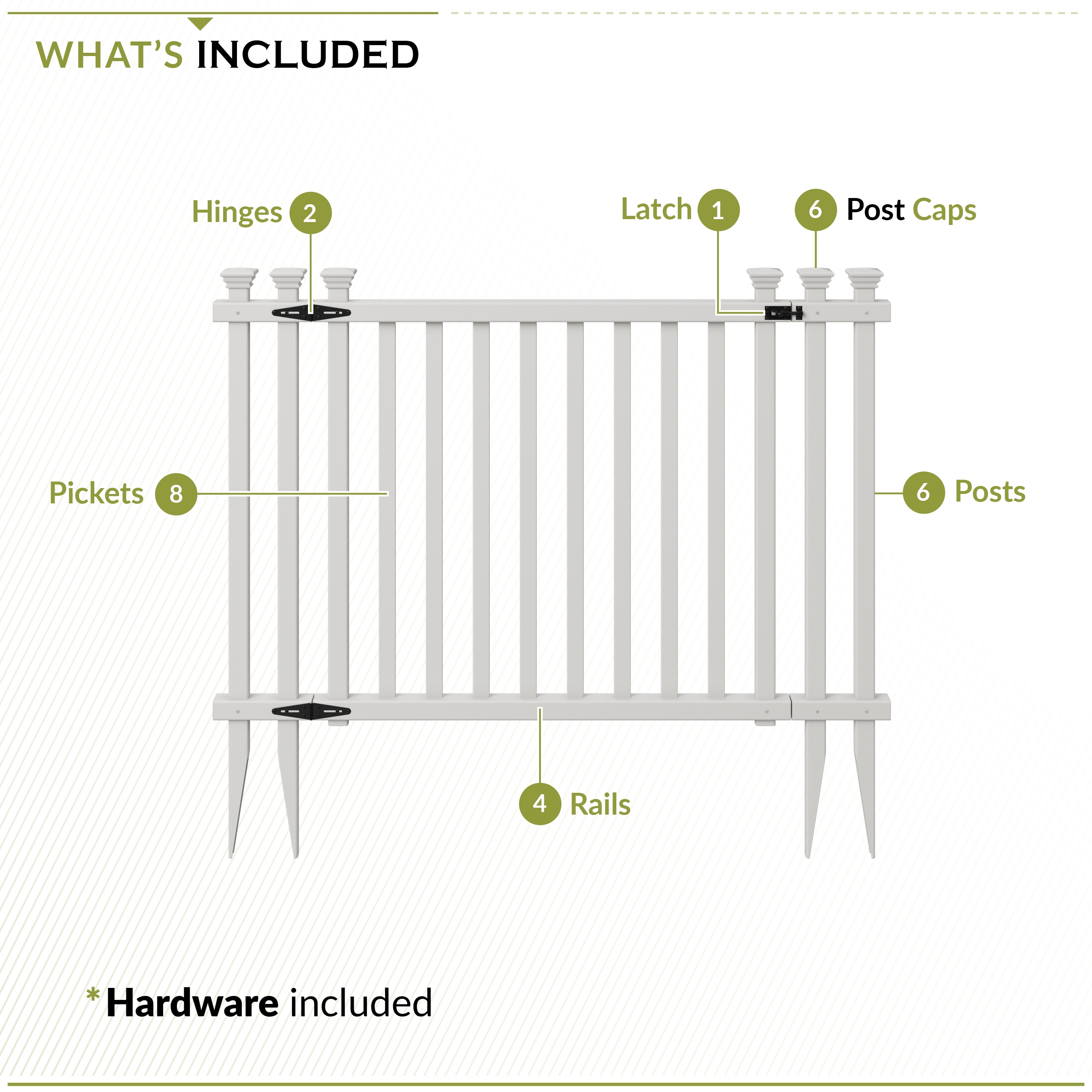 Zippity Outdoor Products ZP19038 Vinyl-Fence-Panels - View #5