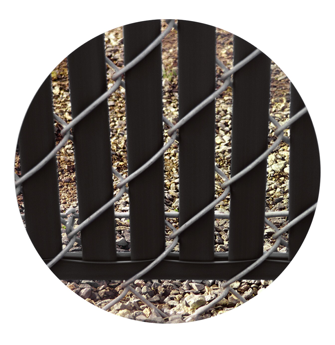 Pexco 4-ft H x 1-in W Black Hdpe Chain Link Fence Slat 82-Pack
