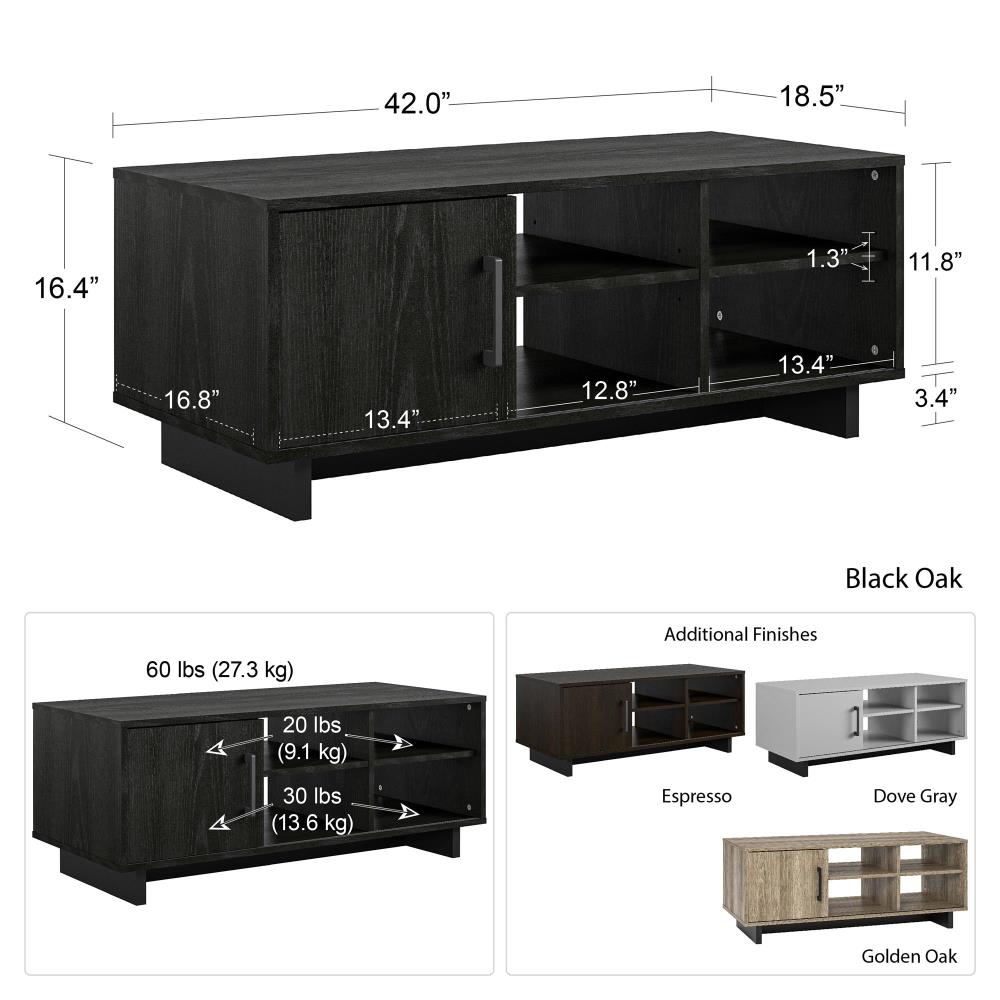 Ameriwood Home Southlander Gray Modern Coffee Table in the Coffee ...