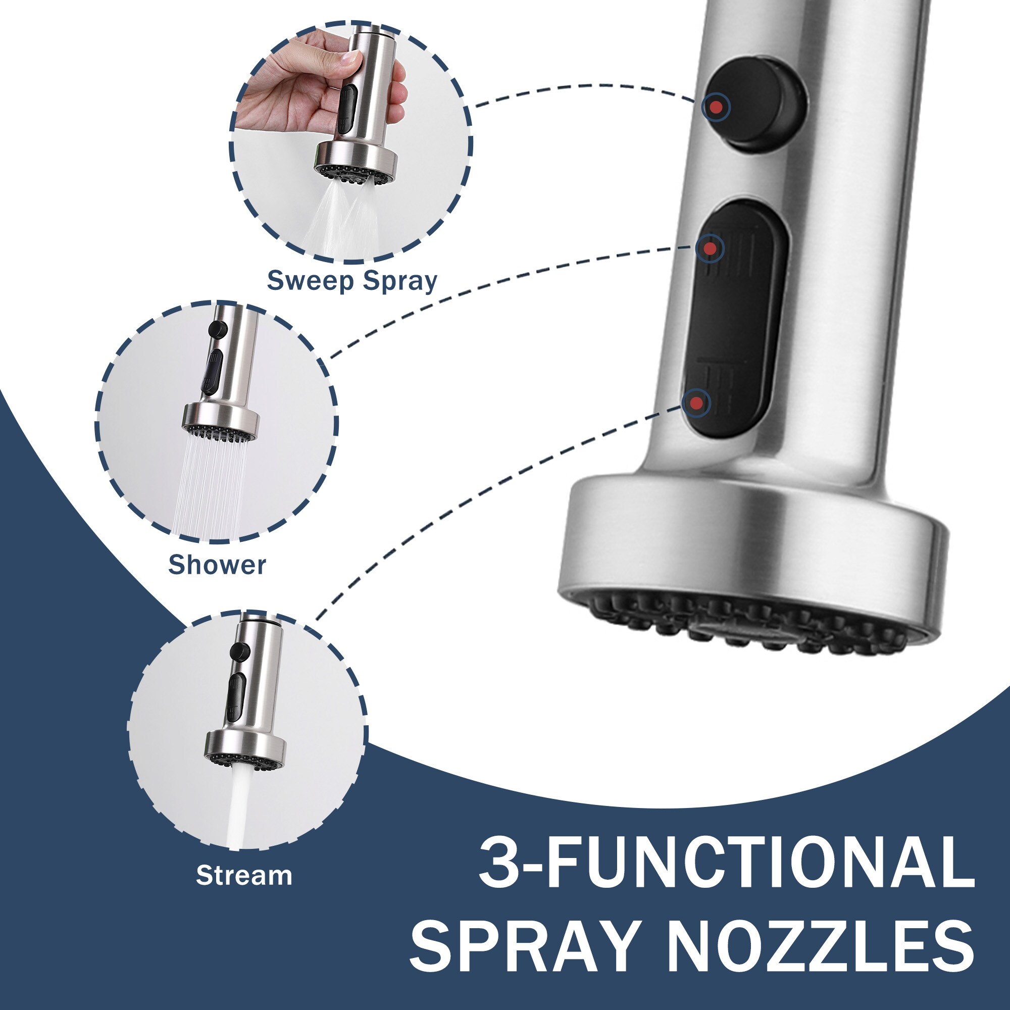 Clihome SQTK190-KF52 Kitchen-Faucets - View #6