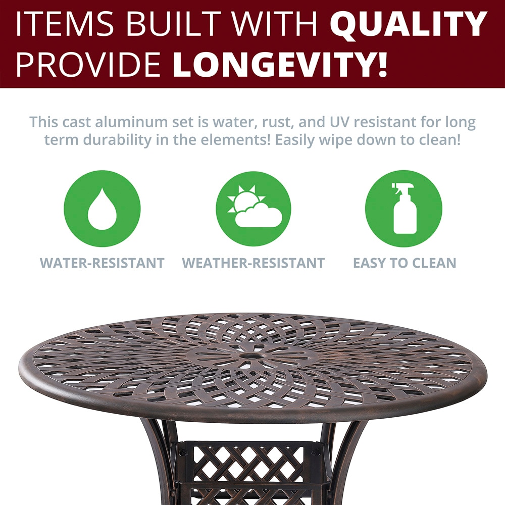 Kinger Home DTS-002T Patio-Tables - View #3
