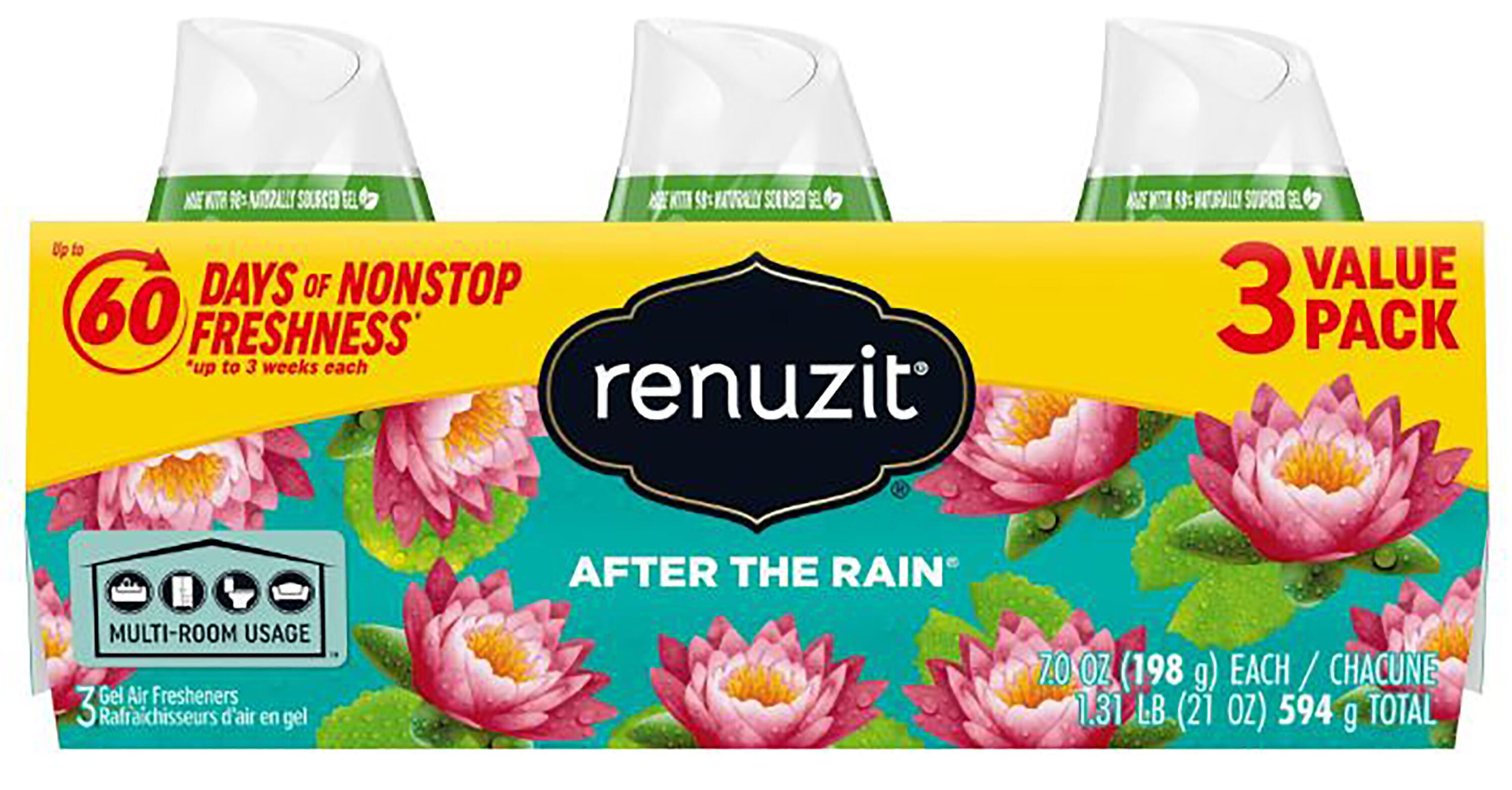 Renuzit 43300 7 Ounce(s) After the Rain Air Freshener 3 -Pack