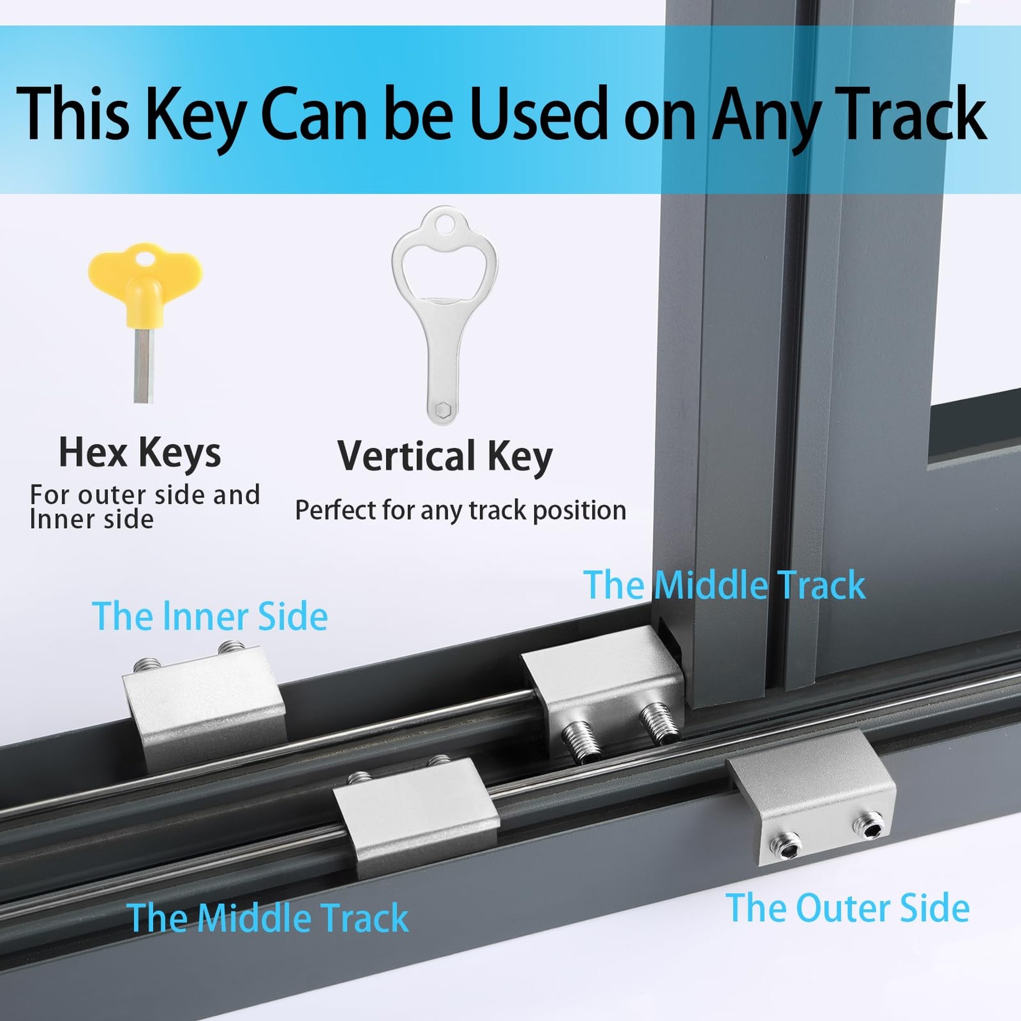 Wudkey L4-UF5X3N Horizontal-Sliding-Window-Sash-Locks - View #8