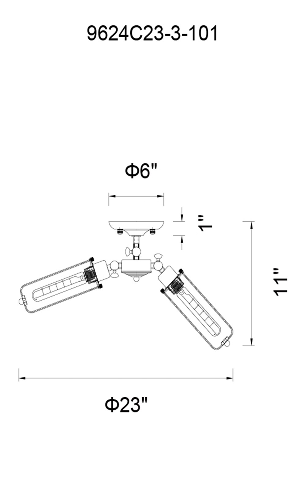 CWI Lighting 9624C23-3-101 flushmounts - View #3