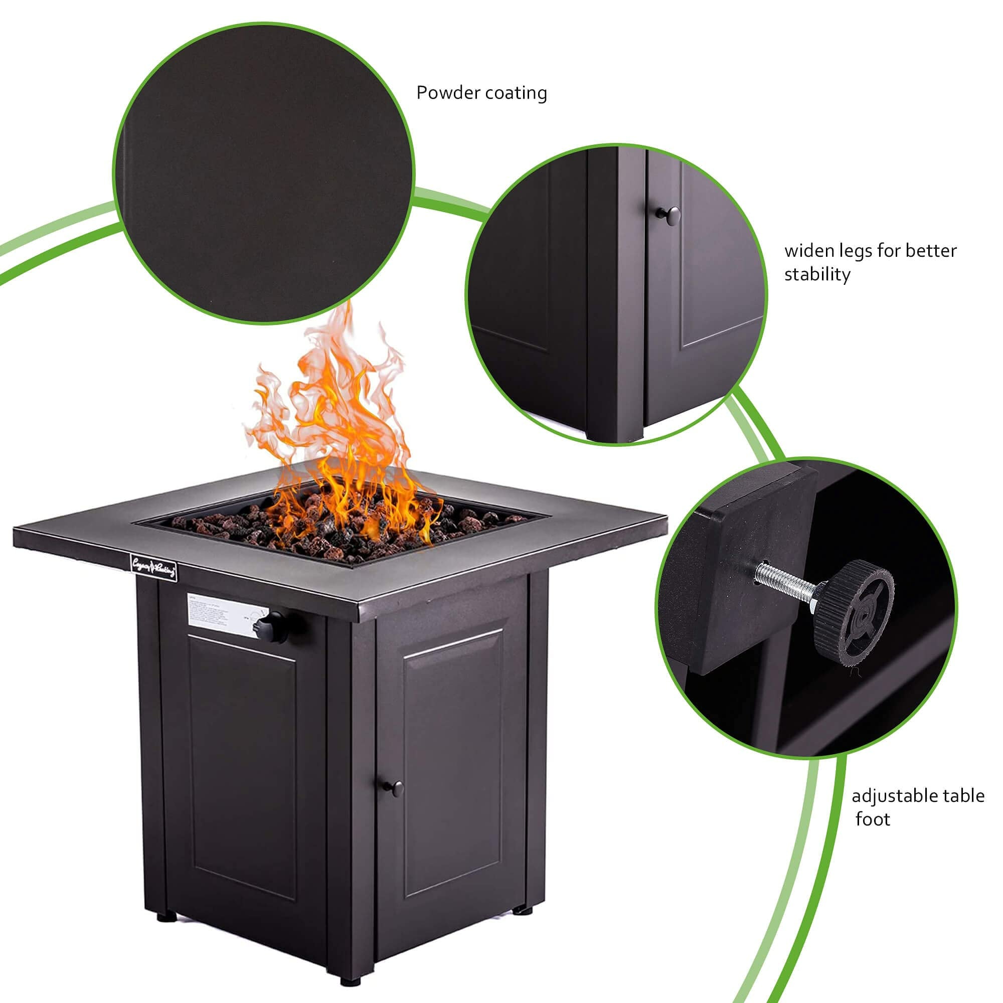BABOOM BOM-MGB28-OR Outdoor-Gas-Firepits - View #5