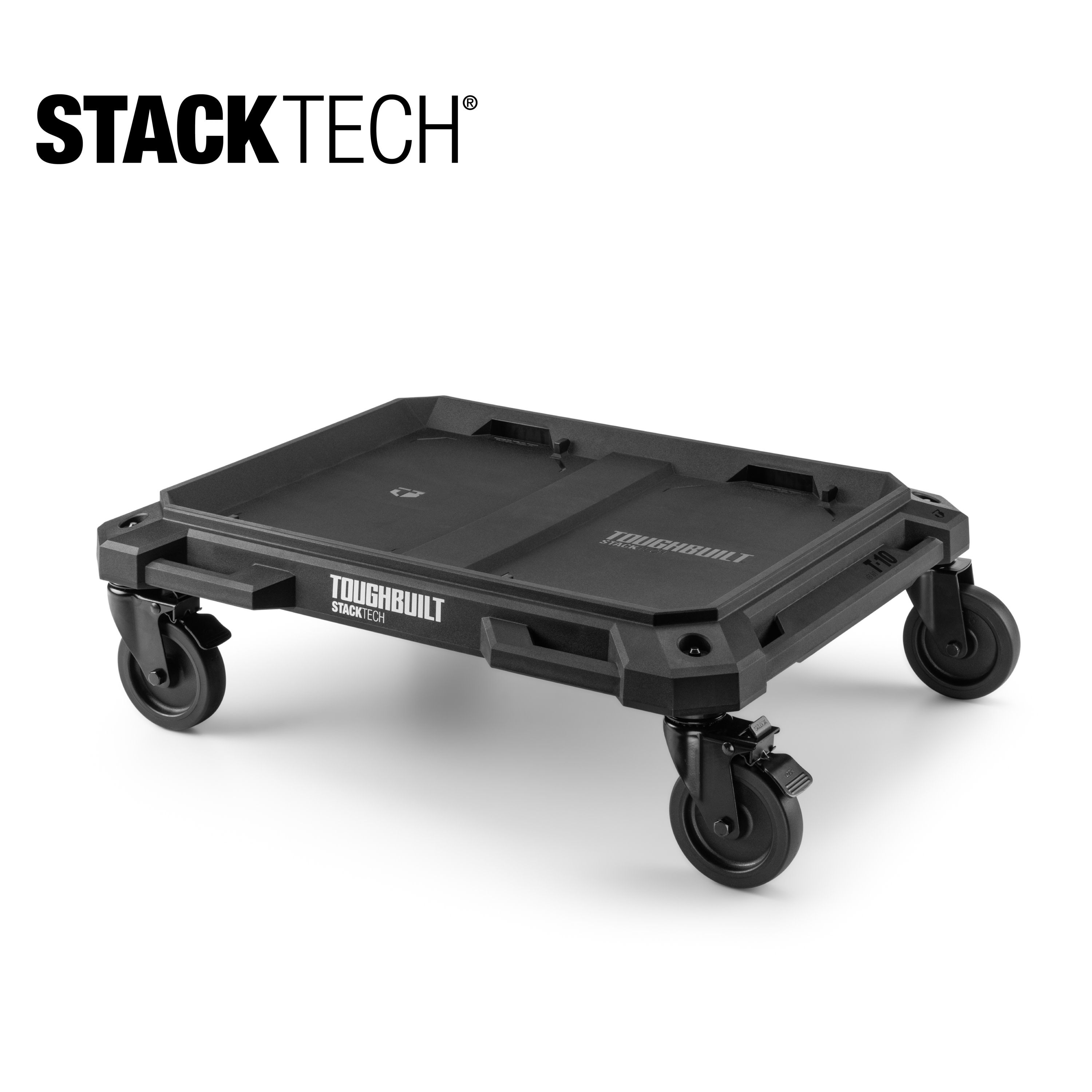 TOUGHBUILT TB-B1-T-10 STACKTECH Plastic/Metal Rolling tool box mount (1) 4-Wheel Cart