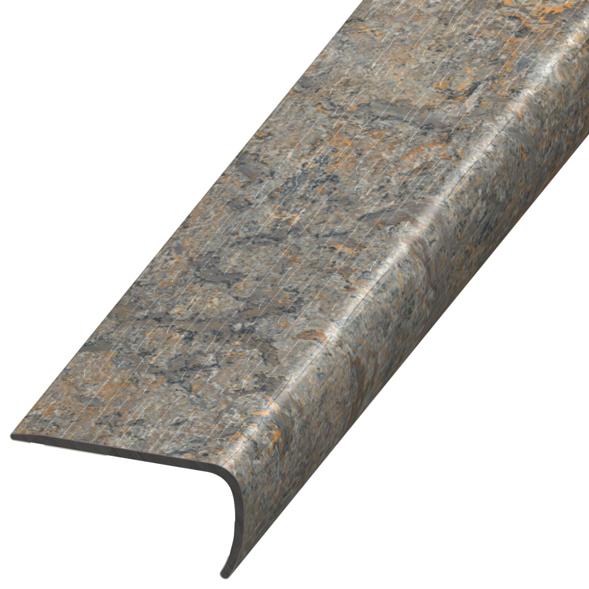 Versatrim VE-106922 Marmoleum Forbo-Marmoleum-Granada Prefinished 1-in T x 2-in W x 94-in L PVC Square cap