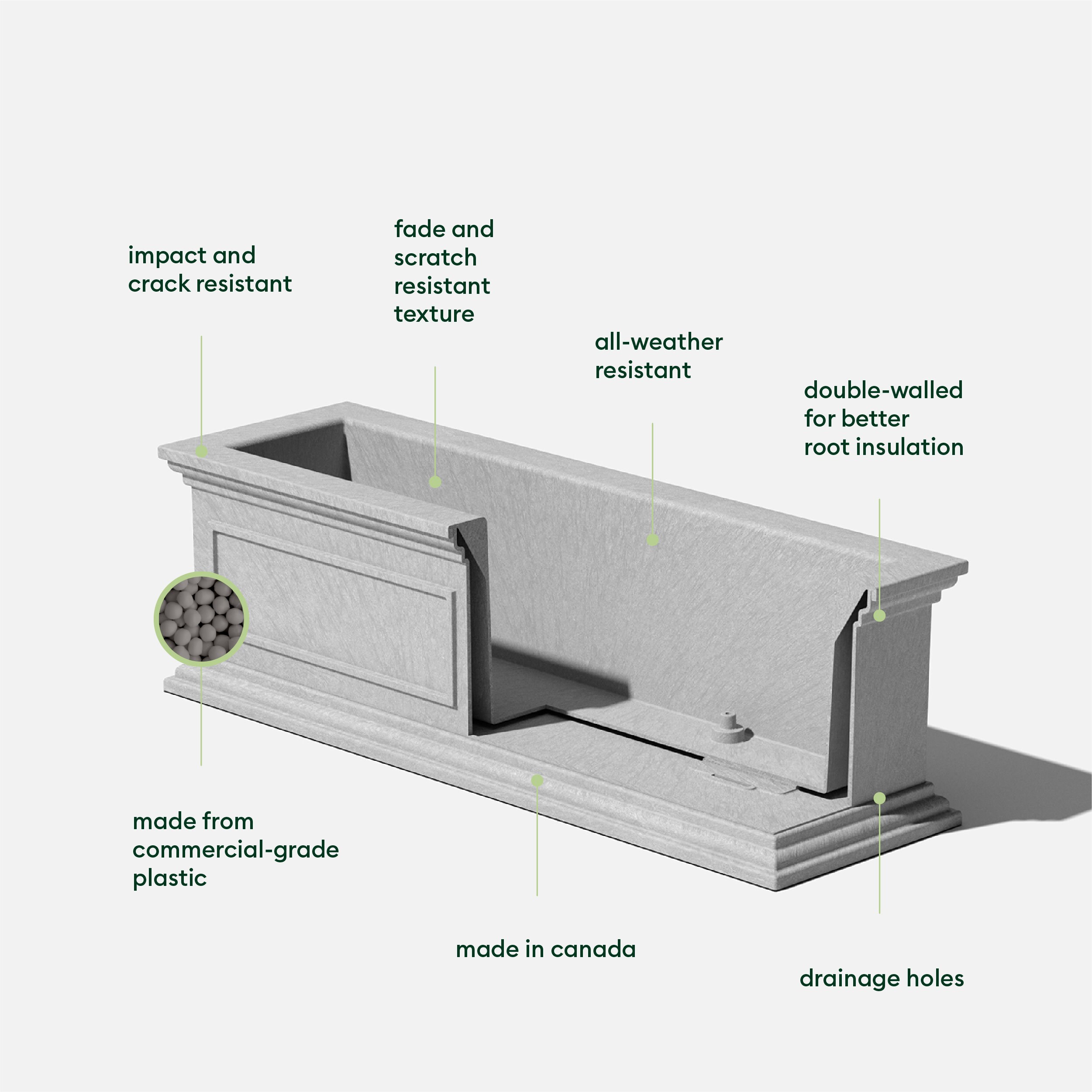 Veradek BXVWB36G Planter-Window-Box - View #2