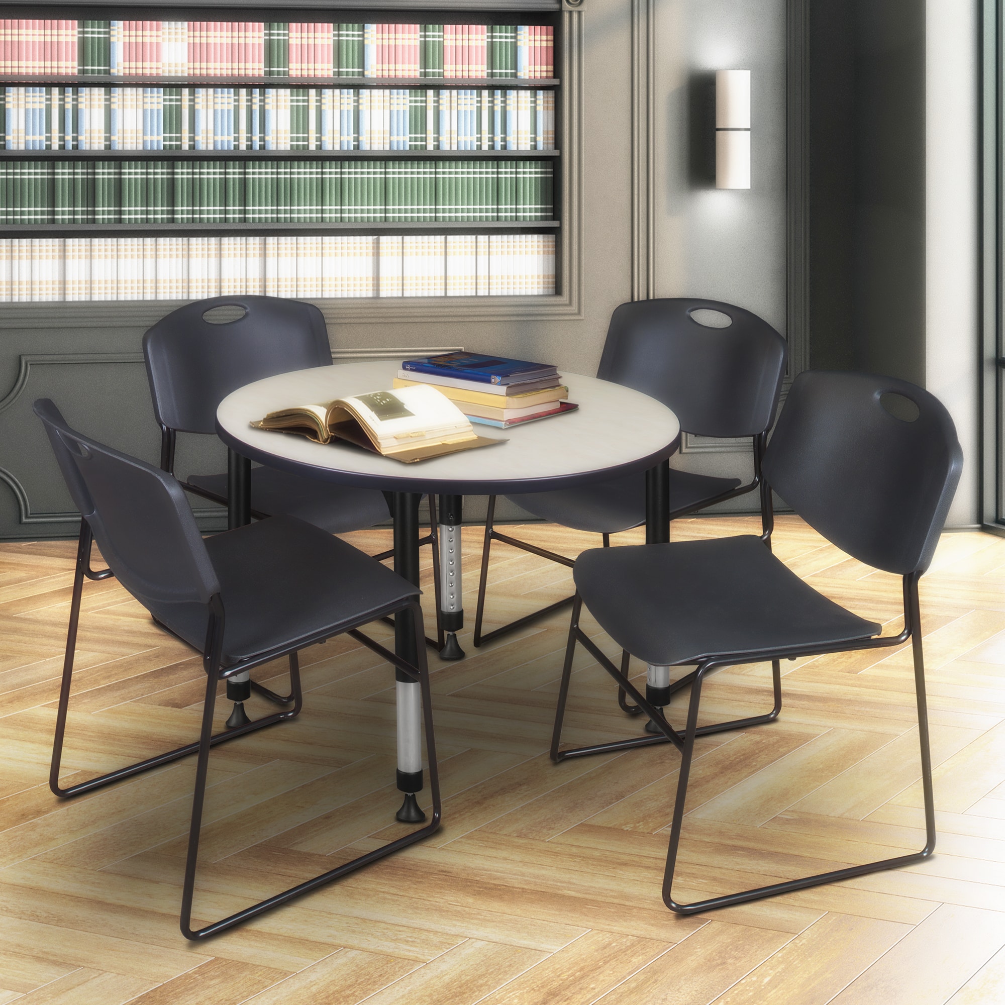 Regency TB36RNDPLAPBK Office-Tables - View #7
