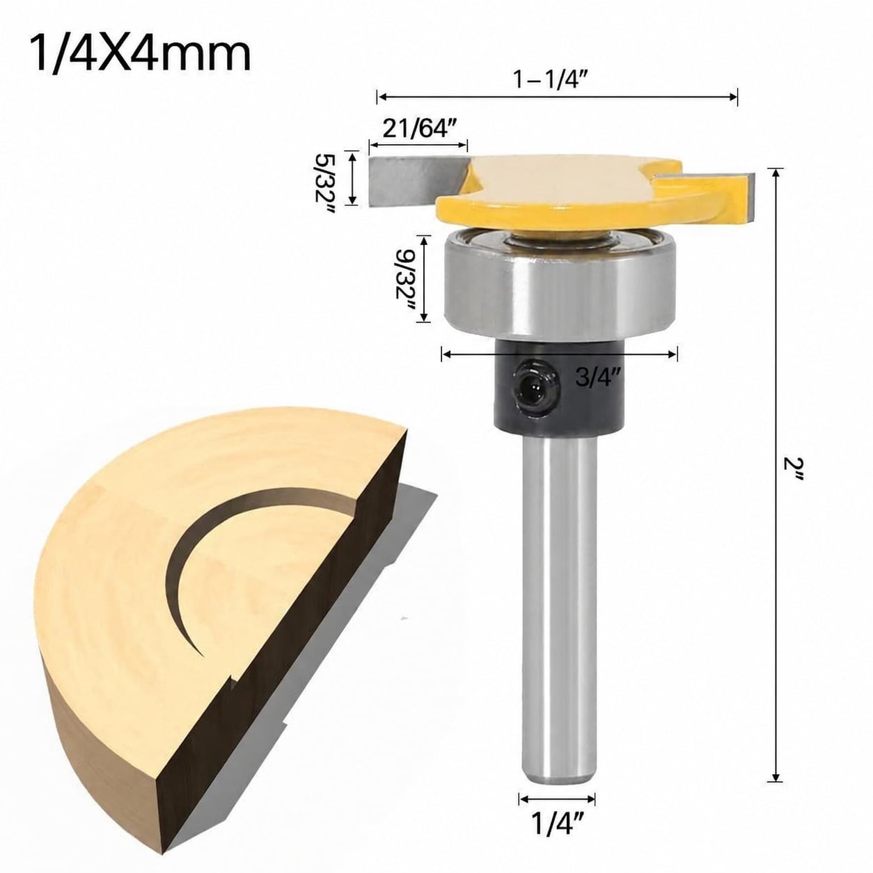 SenQWFa LDC0811Q292 Cabinetry-Joinery-Router-Bits - View #4