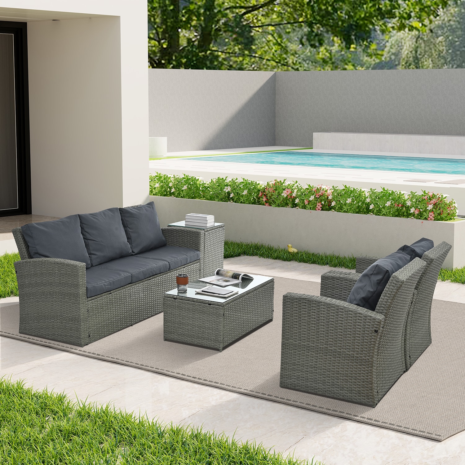SINOFURN SYB790008GY Patio-Conversation-Sets - View #12