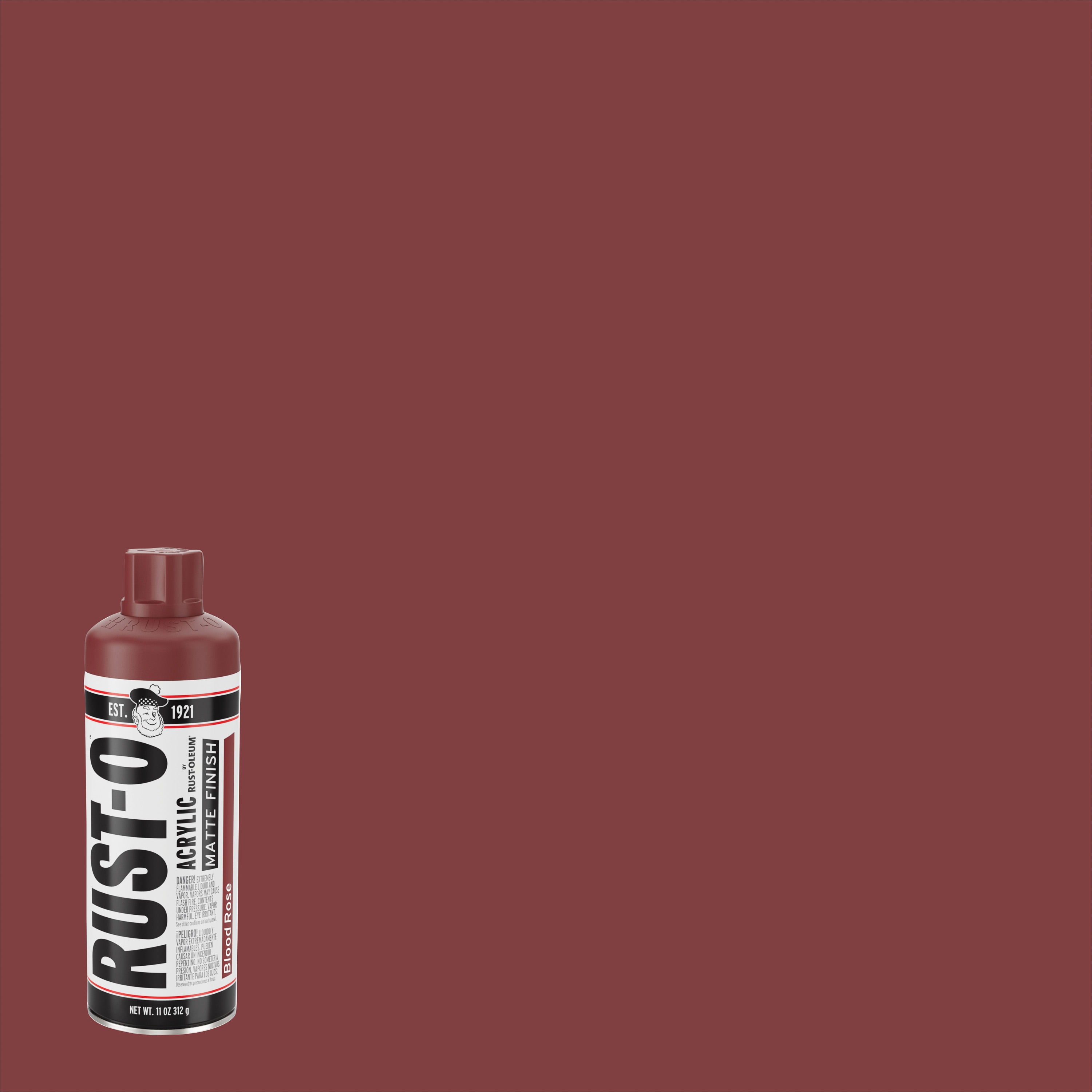 Rust-Oleum 392217SOS Rust-O Artist 6 -Pack Matte Blood Rose Spray paint ( NET WT. 11-oz )