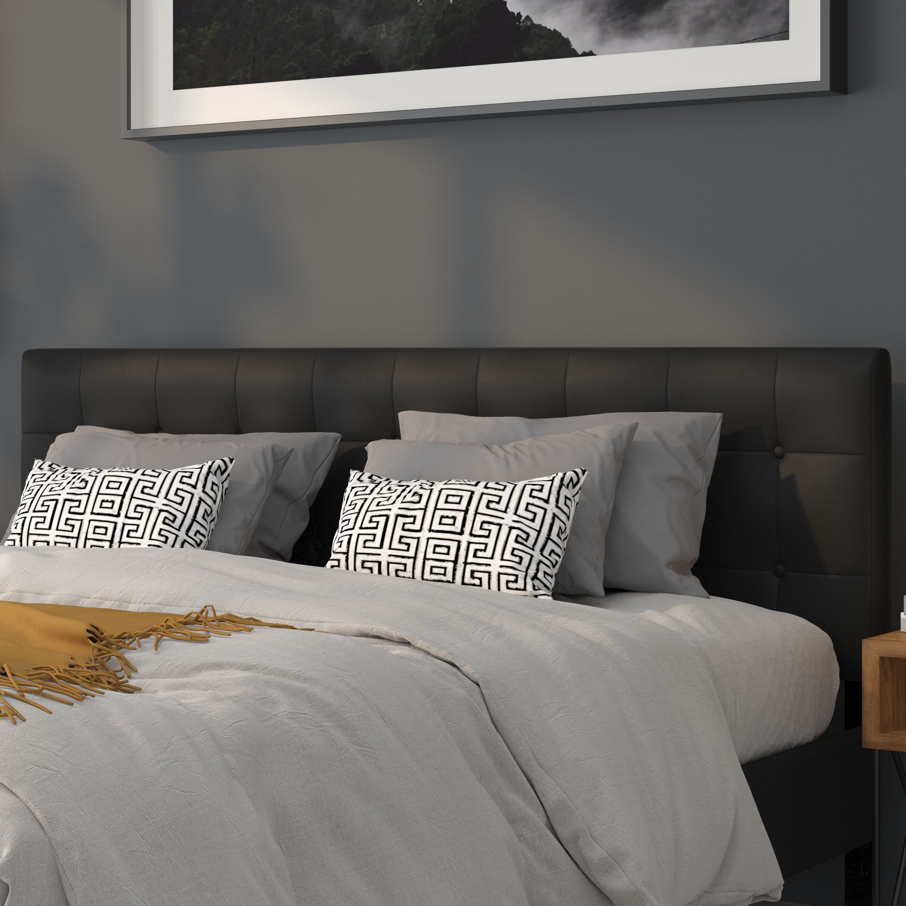 Black Vinyl Headboards At Lowes.com