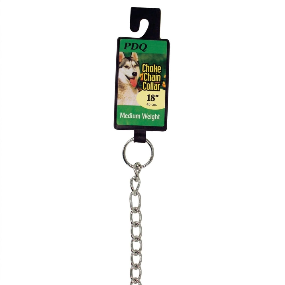 Boss Pet PDQ Silver Steel Dog Choke Chain Collar Medium/Large