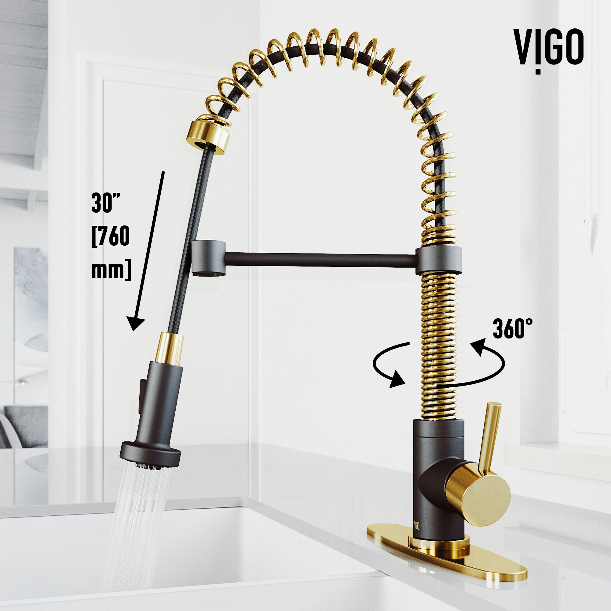 VIGO VG02001MGMBK1 Kitchen-Faucets - View #7