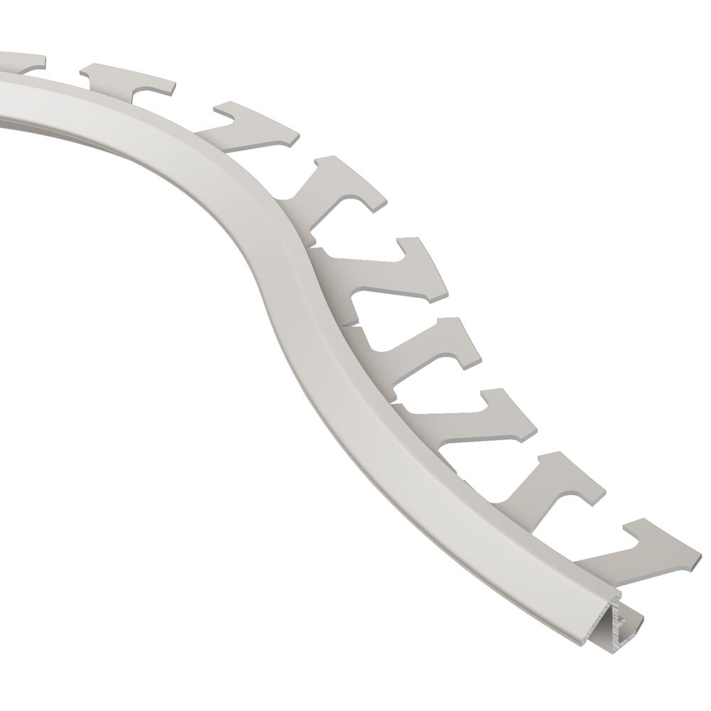 Schluter Systems R/ATK100AT Reno-TK Radius 0.375-in W x 98.5-in L Satin Nickel Anodized Aluminum Aluminum Reducer Tile Edge Trim