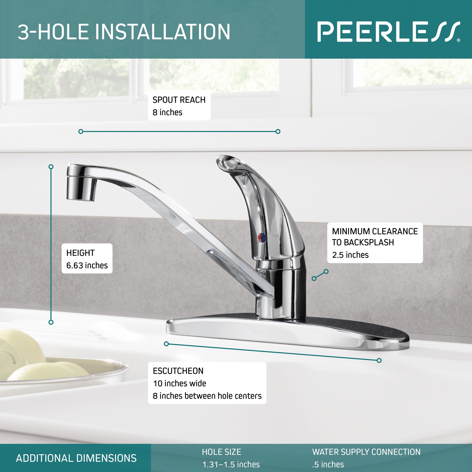 Peerless P110LF Kitchen-Faucets - View #3