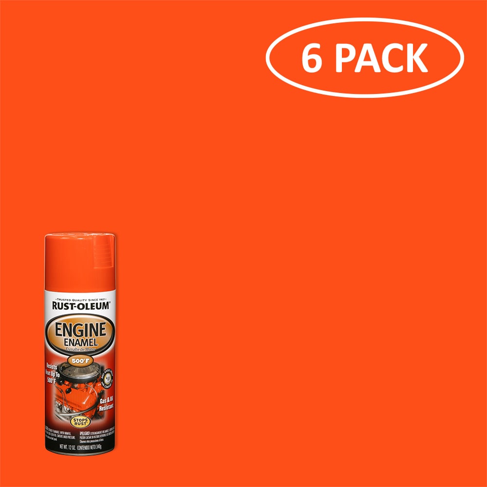 Chevrolet Orange Engine Enamel Paint Caliper Brake High Heat Coating Spray  2Cans