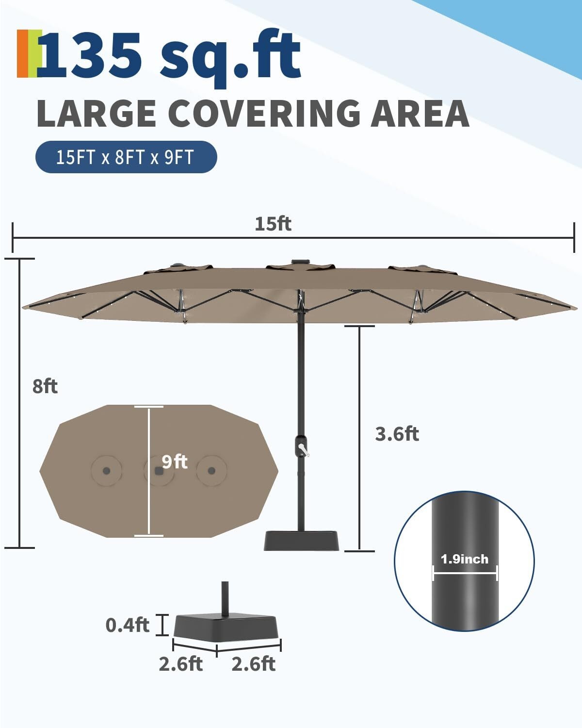 Garvee YMLS-J2H6Q5BX Umbrellas-2 - View #2