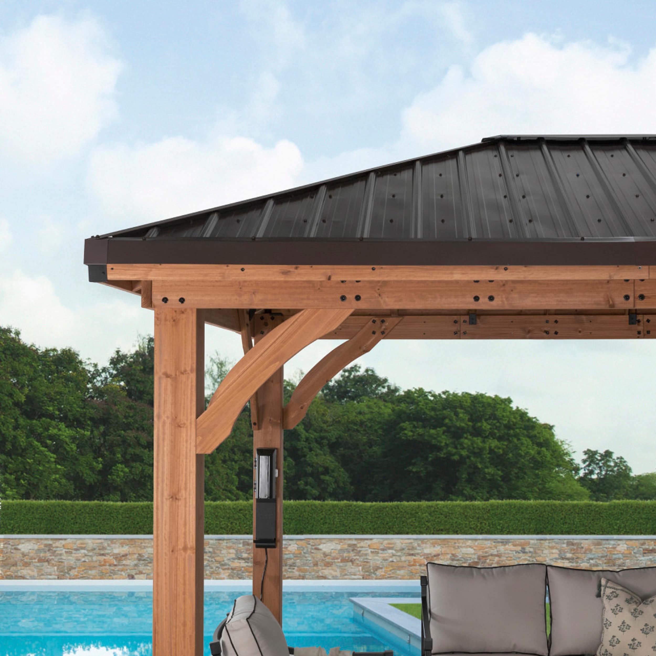 Backyard Discovery 2406131COM Wood-Resin-Gazebos - View #7