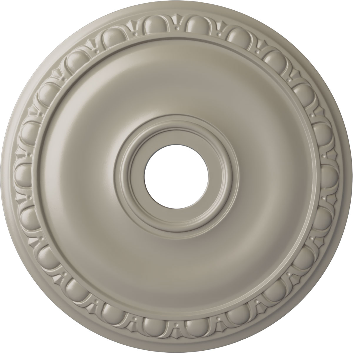 Ekena Millwork CM20JAPWS Jackson 20-in W x 20-in L Painted Pearl White Polyurethane Whole Ceiling Medallion