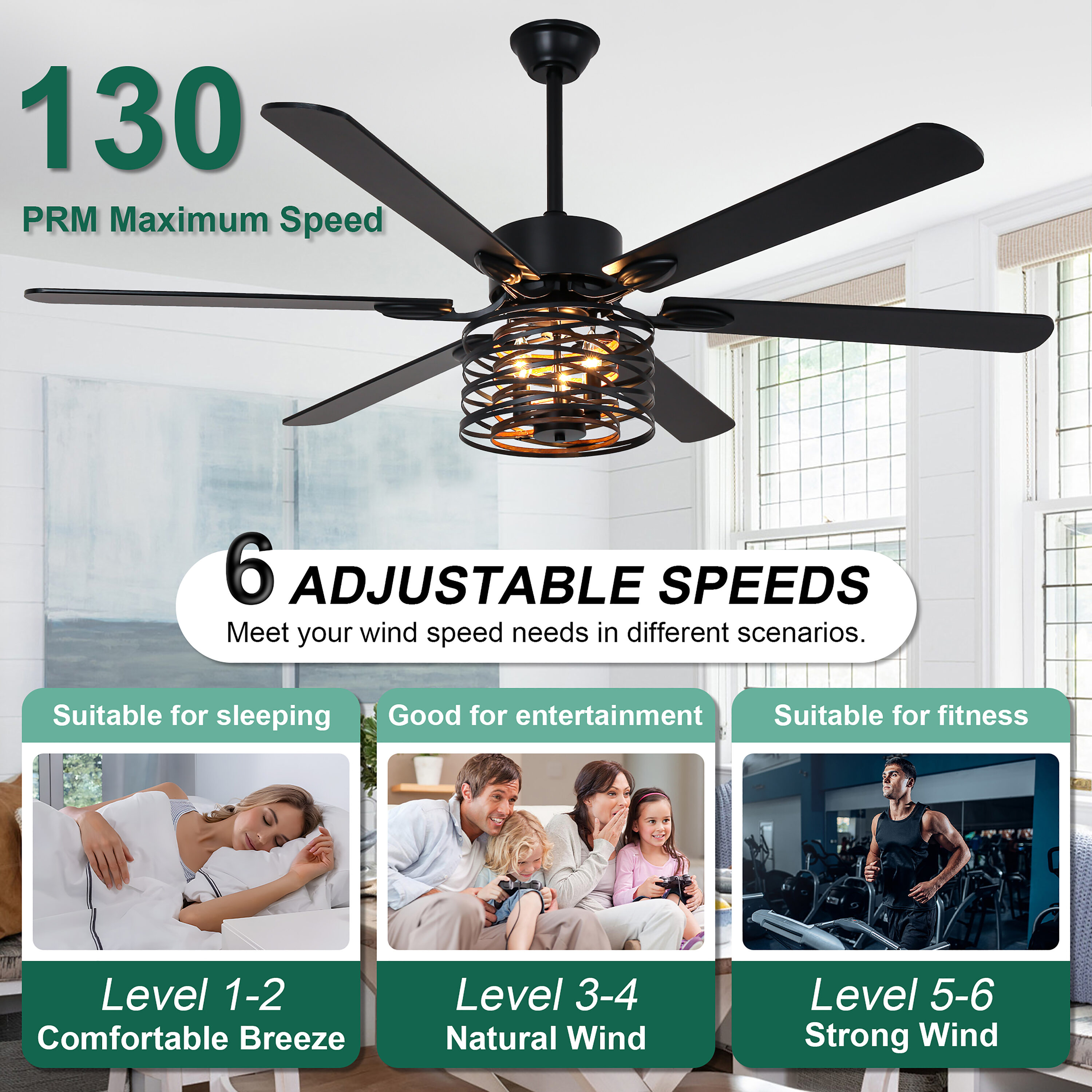 Cusp Barn CS65P07 Ceiling-Fans - View #2