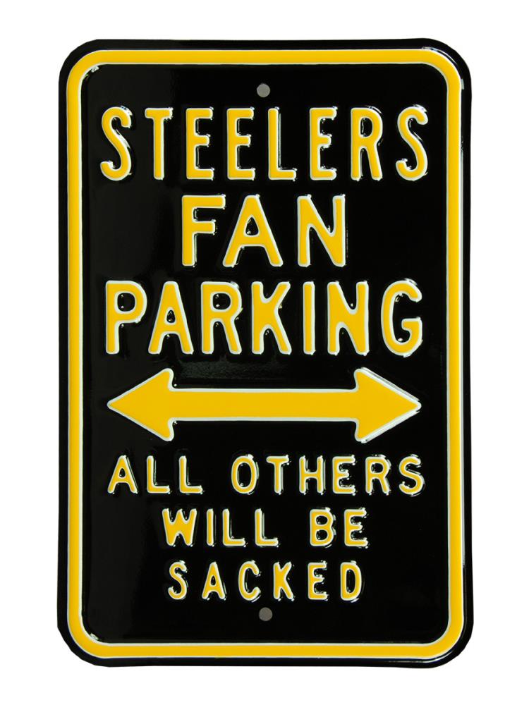 Authentic Street Signs Pittsburgh Steelers 18-in x 12-in Metal Blank Sign  at