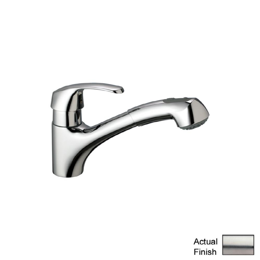 GROHE 32999SD0 Alira Realsteel Single Handle Pull-out Kitchen Faucet with Sprayer