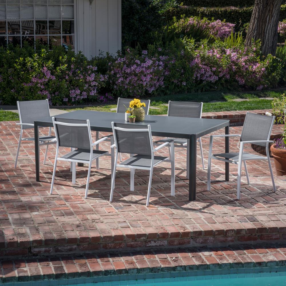 Hanover FRESDN7PC-WHT Patio-Dining-Sets - View #9