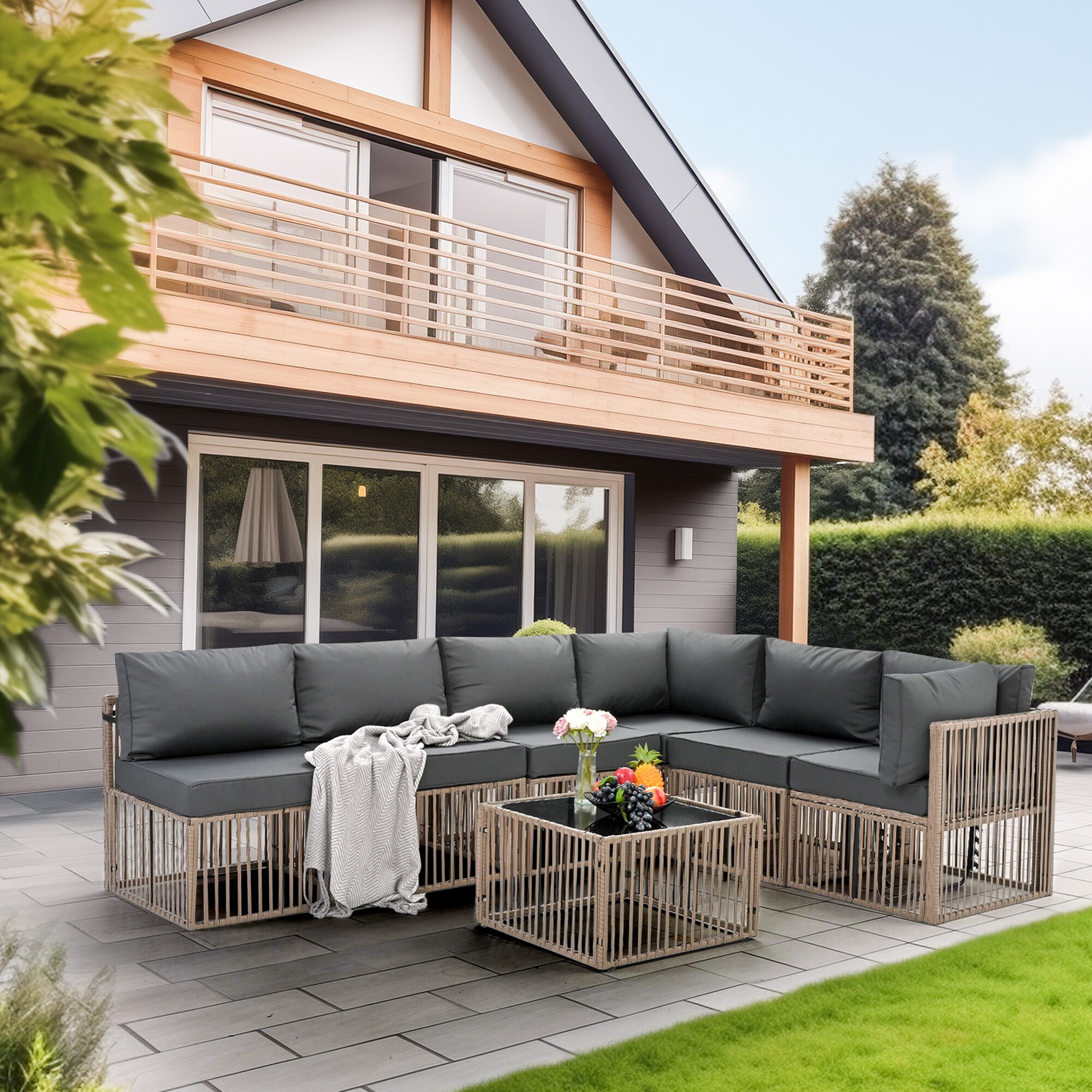 PamaPic TB-ST-7JT-ZH-WL1 Patio-Sofas-Daybeds - View #2