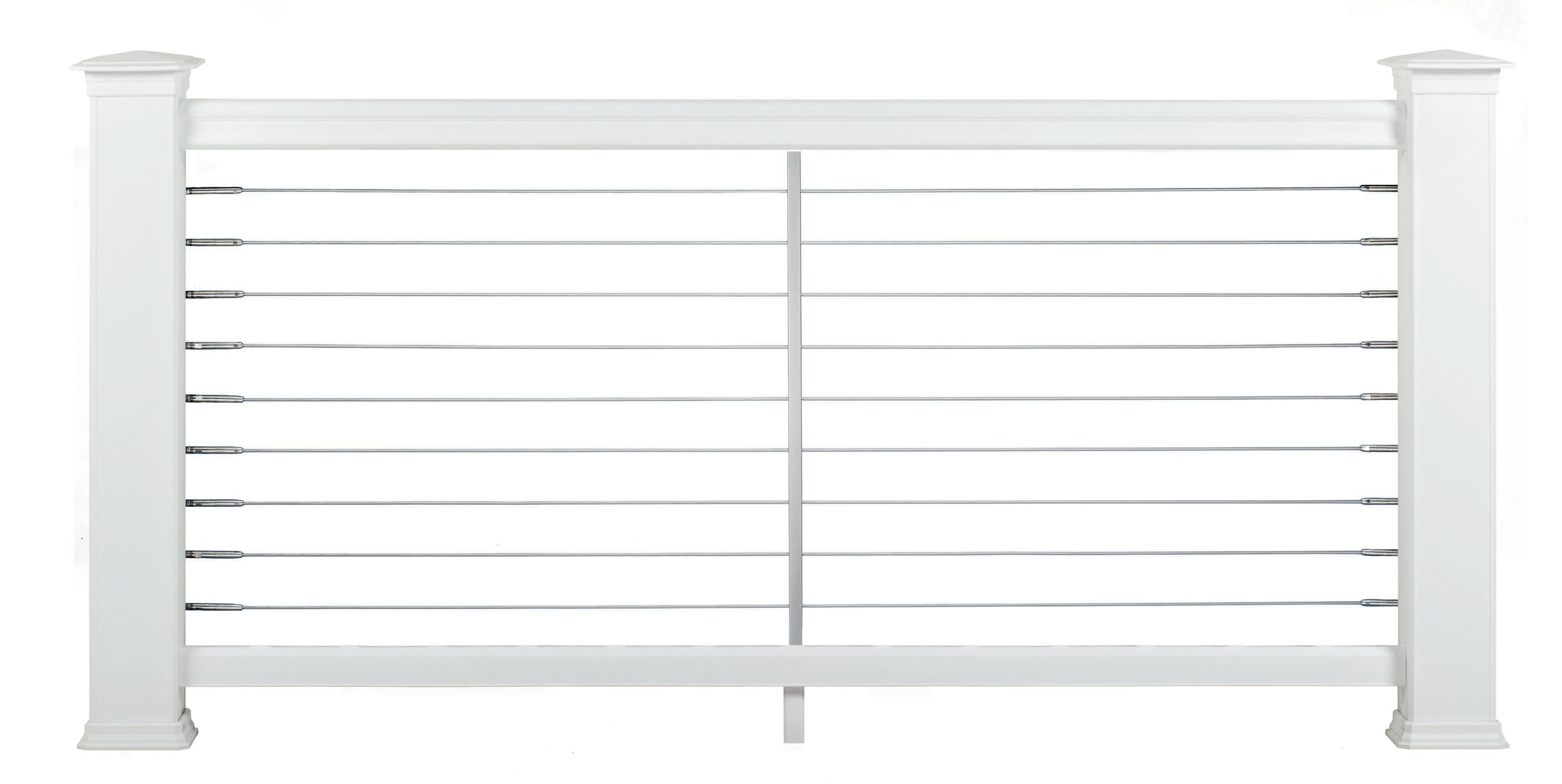 TimberTech Classic Composite Premier 6-ft x 36-in White Composite Deck Rail Kit