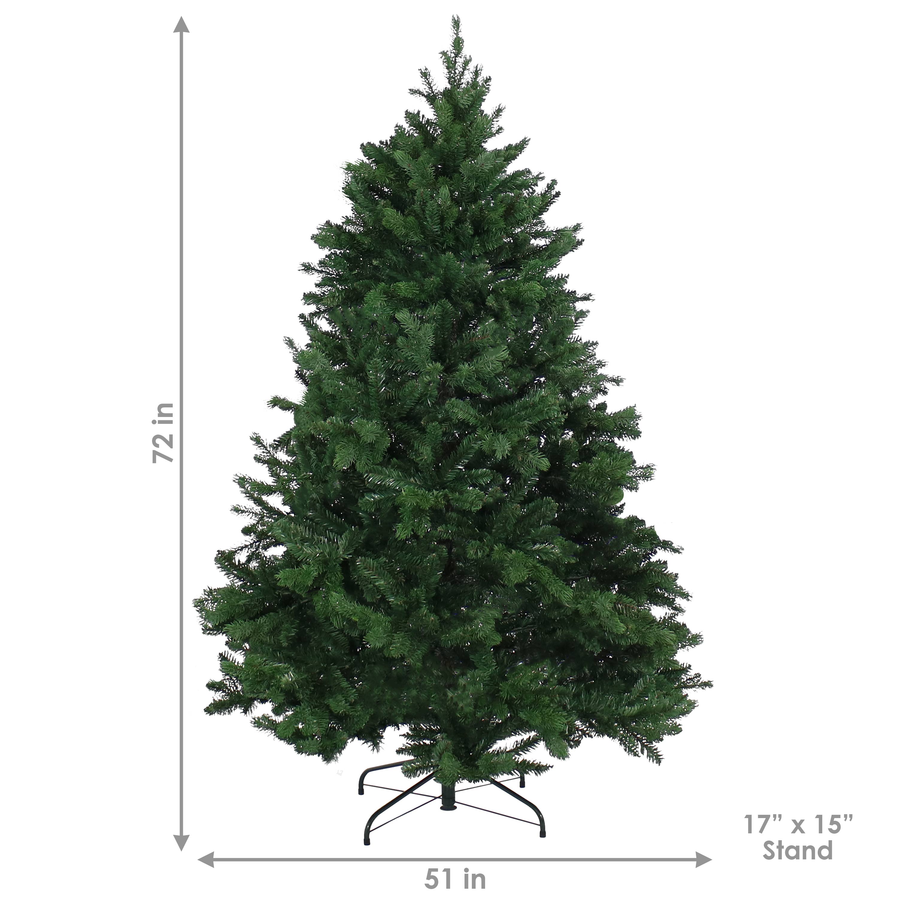 Sunnydaze Decor 6-ft Slim Artificial Christmas Tree (Unlit) Lights at ...