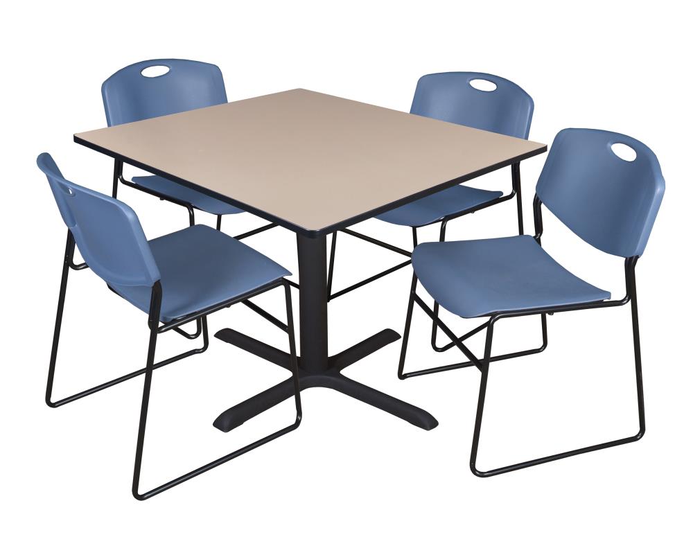 Regency TB4848BE44BE Breakroom Off-white 4-Person Training Table (48-in W x 29-in H)