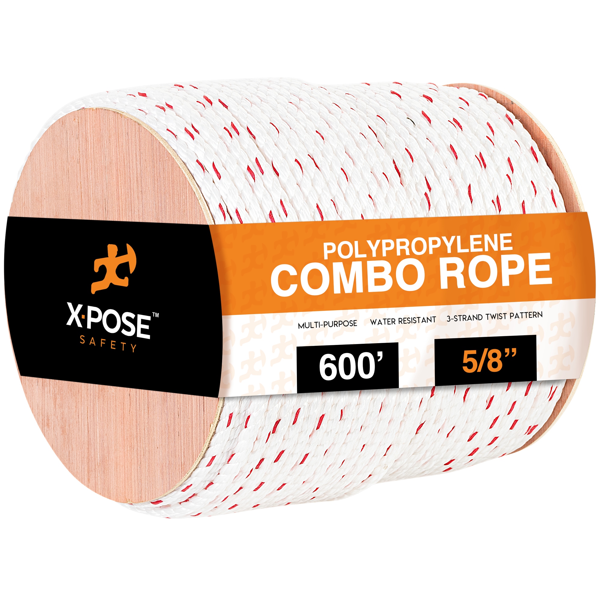 XPOSE SAFETY 0.5-in x 50-ft Nylon Rope (By-the-Roll) in the Rope  (By-the-Roll) department at