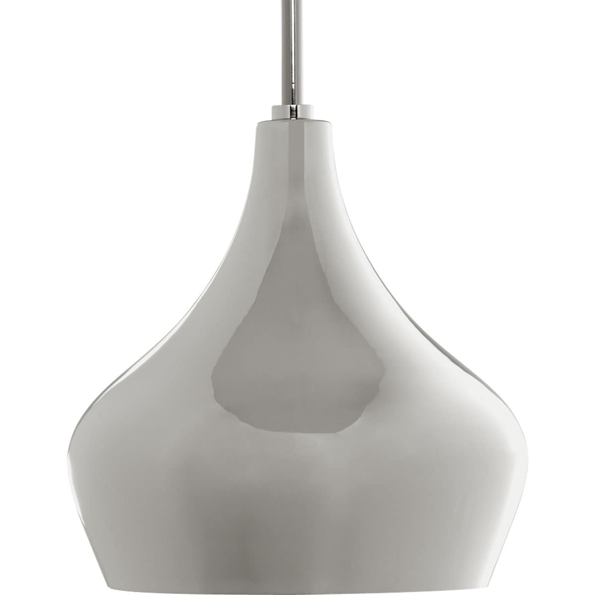 Progress Lighting P5187-104 Kiss Polished Nickel Transitional Teardrop Hanging Pendant Light