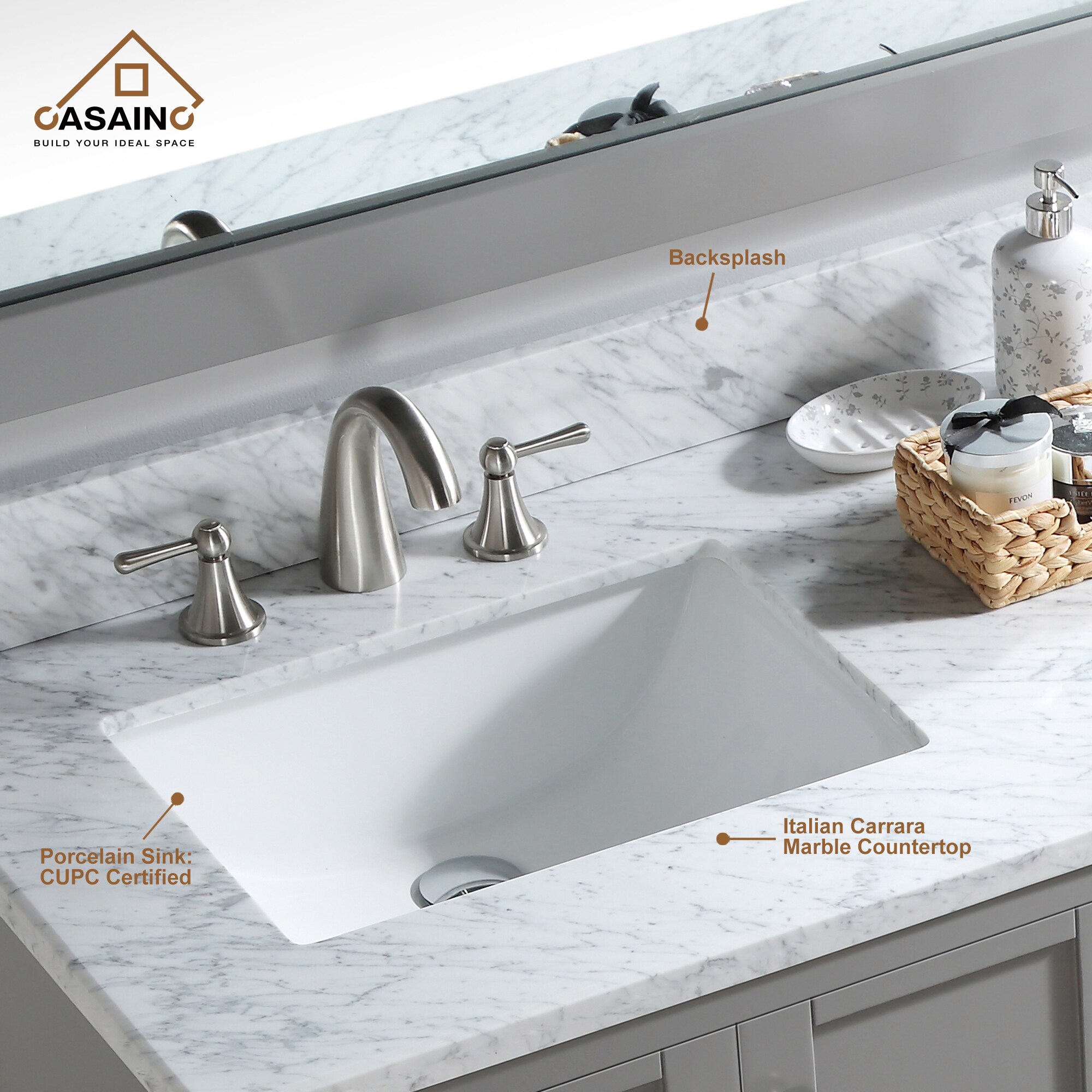 CASAINC MS-20060-CAB-GR-1 Bath-Vanity-Combo - View #7
