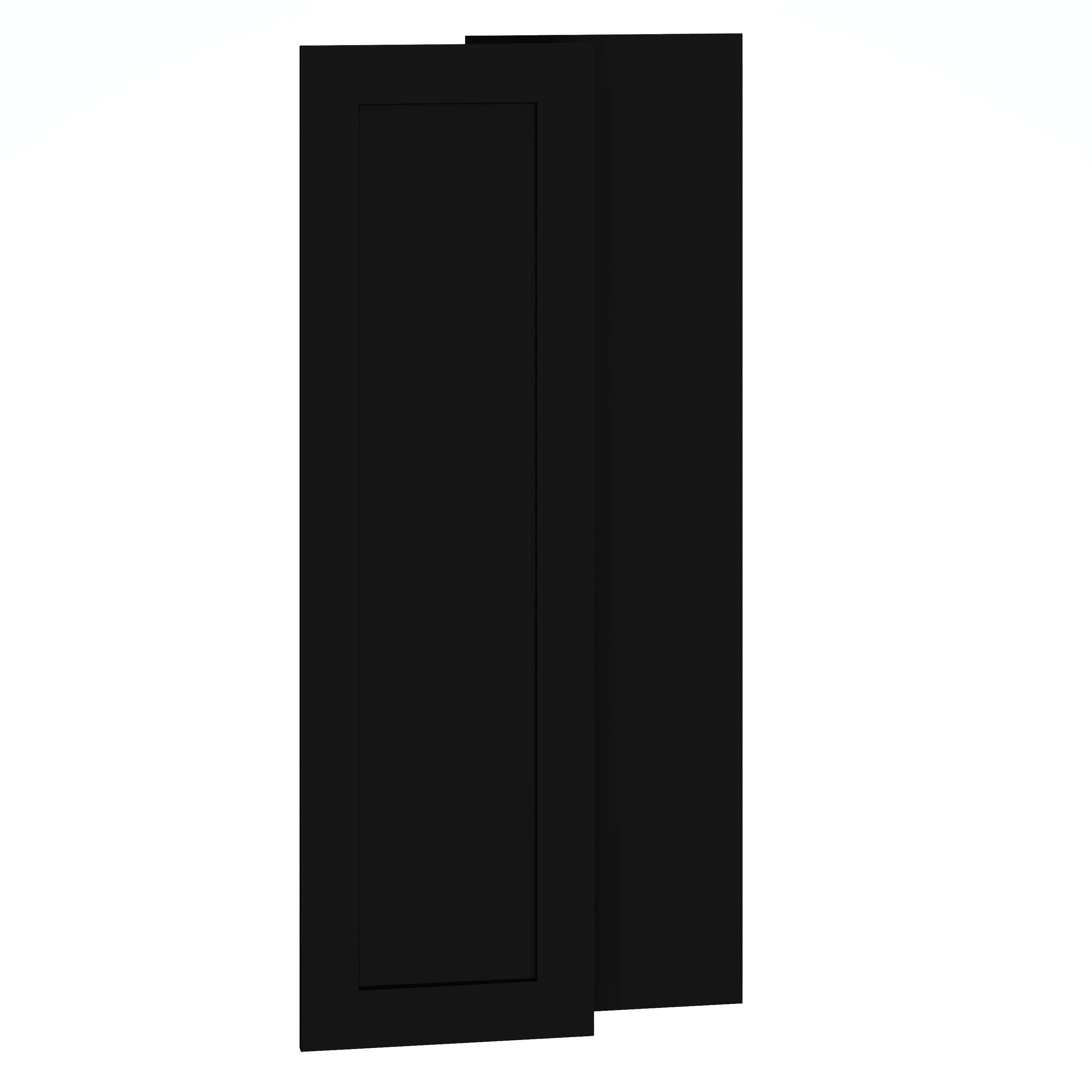 Diamond Express 61I-WED1239 Jamestown Cabinet End Panel 12-in W x 39-in H x 0.75 D Black Painted (Wall Cabinet Door Panel Kit)