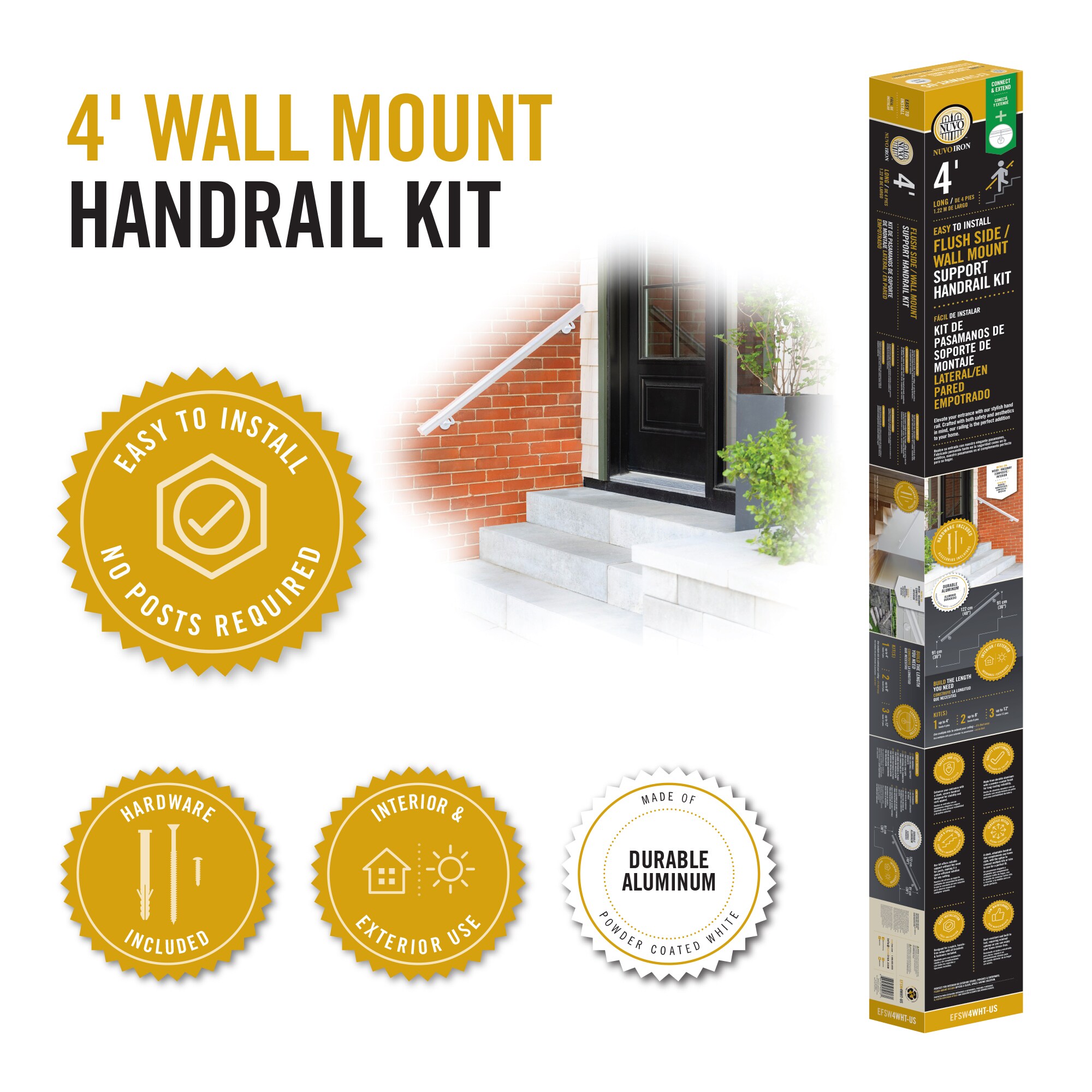 Nuvo Iron EFSW4WHT-US Deck-Handrails - View #4