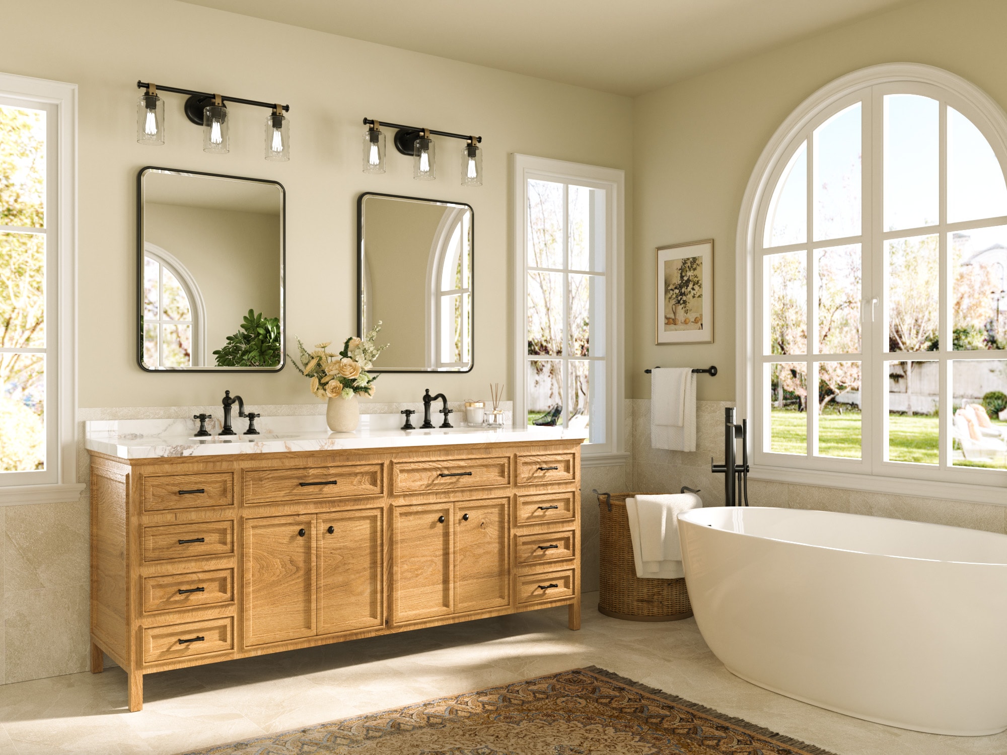 TETOTE LSC-TE-2432BK-B82 Framed-Bath-Mirrors - View #2