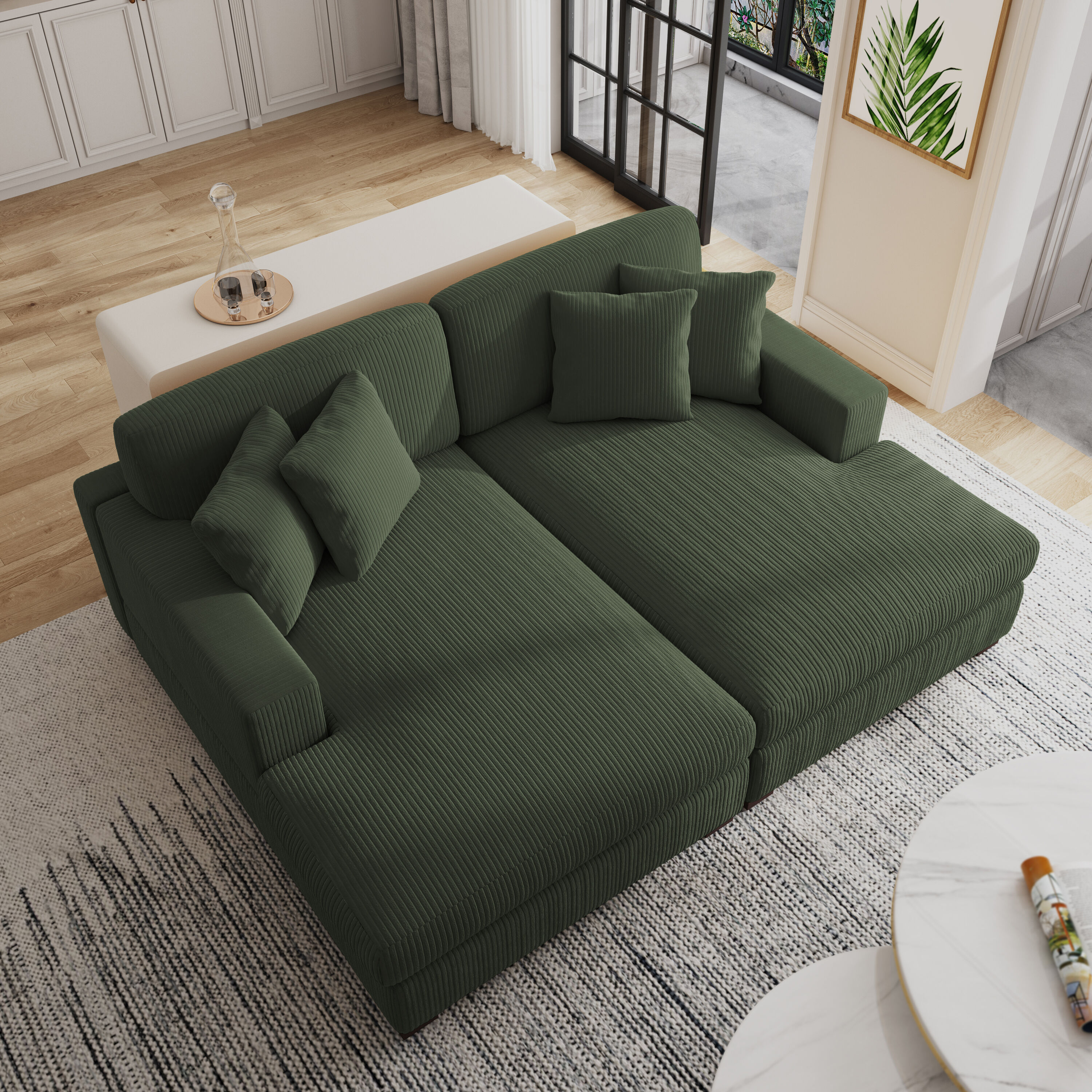 Dreamsidea CS7-GRN-CL-CR Sofas-Loveseats - View #3