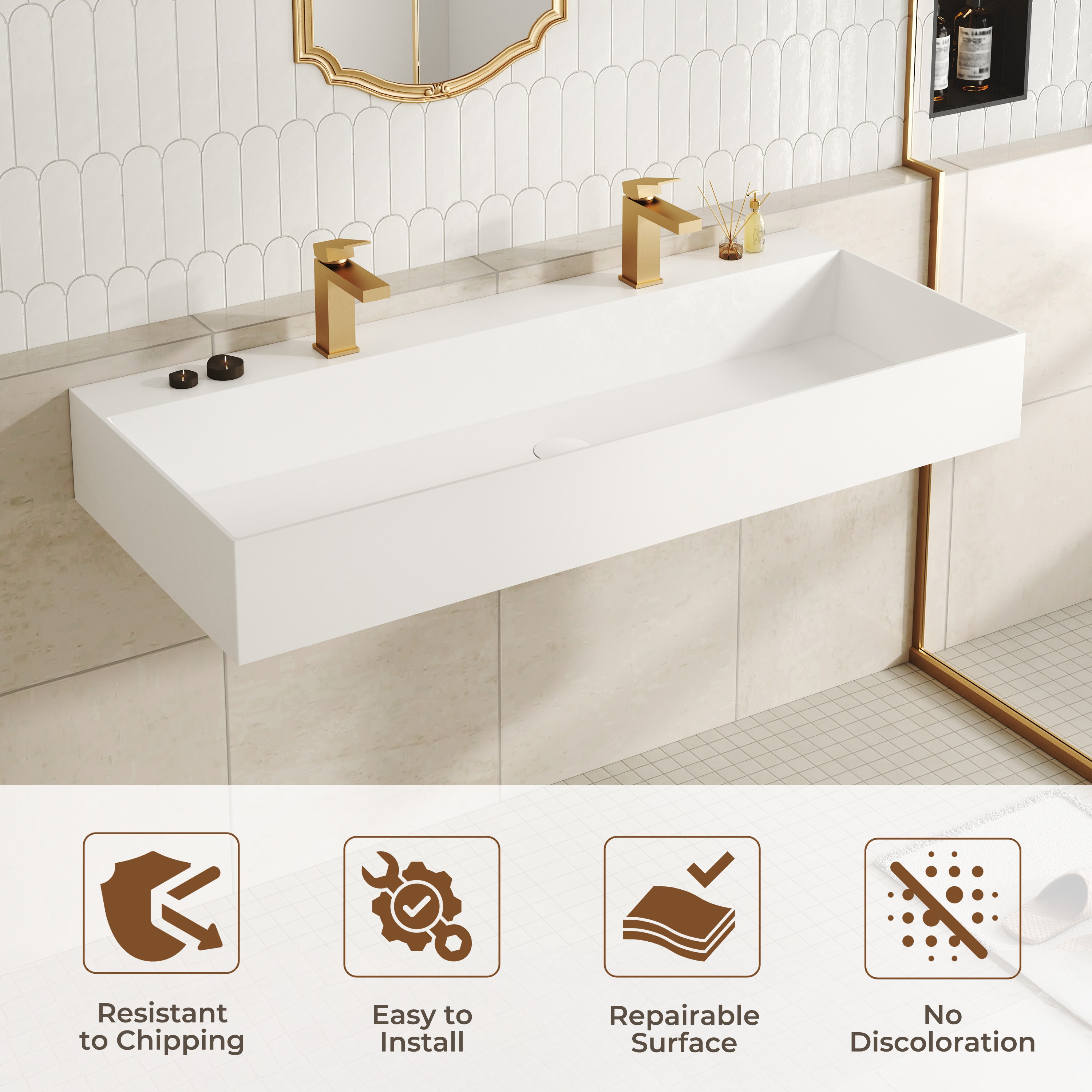 CASAINC CAS9026DWHITE Bath-Sink - View #6