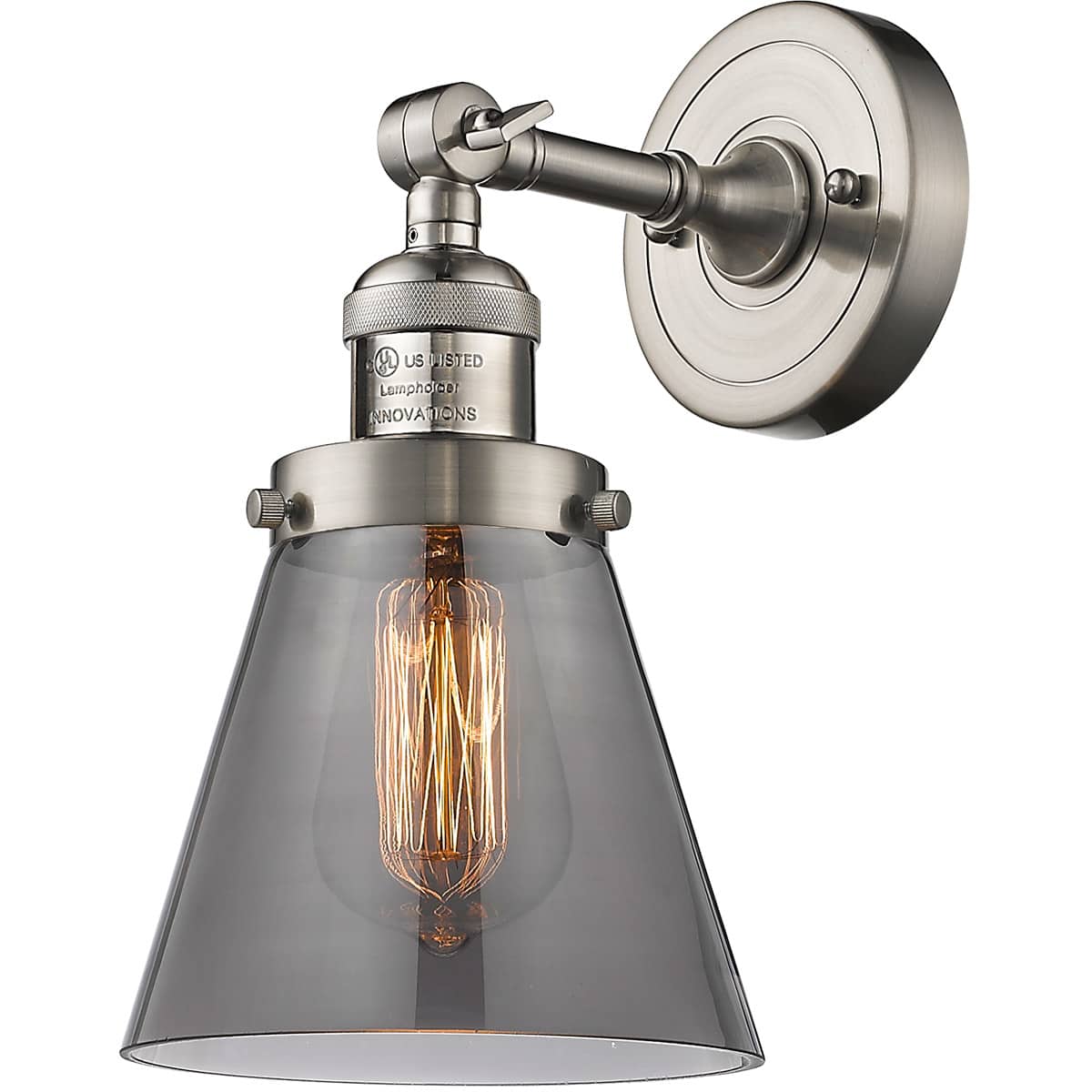 Innovations Lighting 1356340 203-SN-G63-LED Franklin Restoration Small Cone Wall Sconce