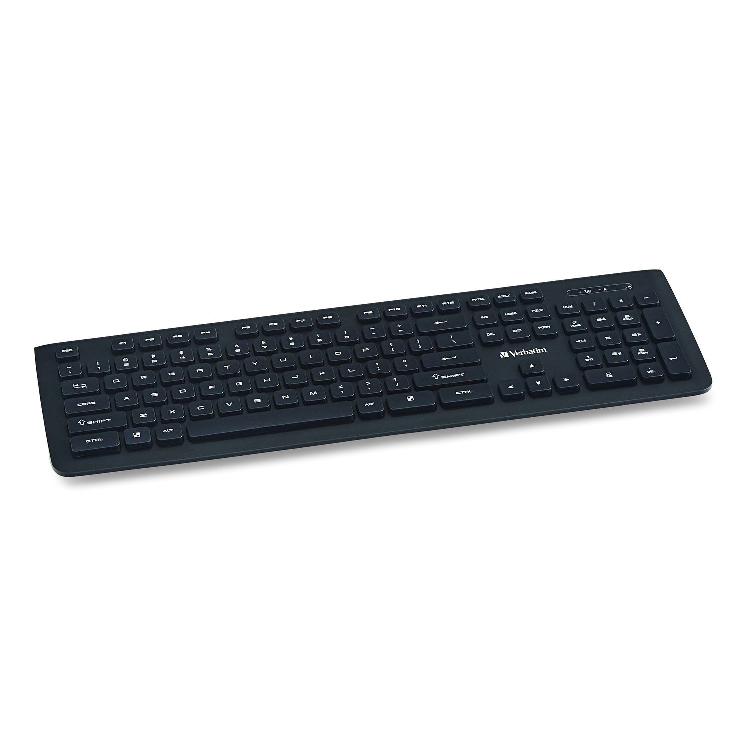 Verbatim Wireless Slim Keyboard 103 Keys Black