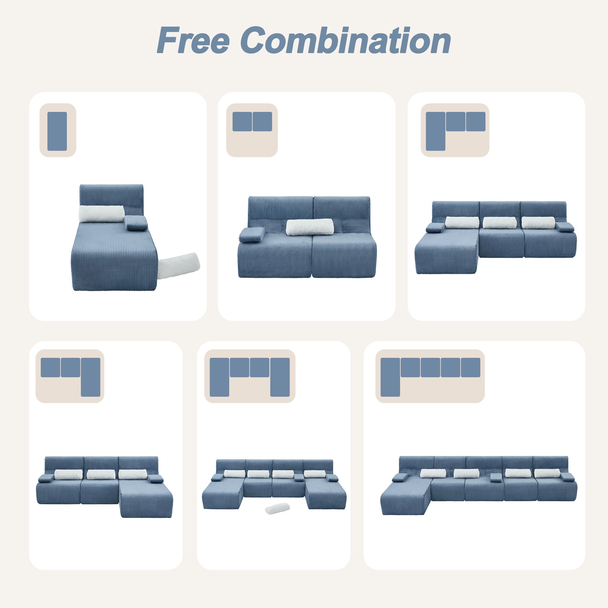 Qualler QD719595C Sofas-Loveseats - View #5