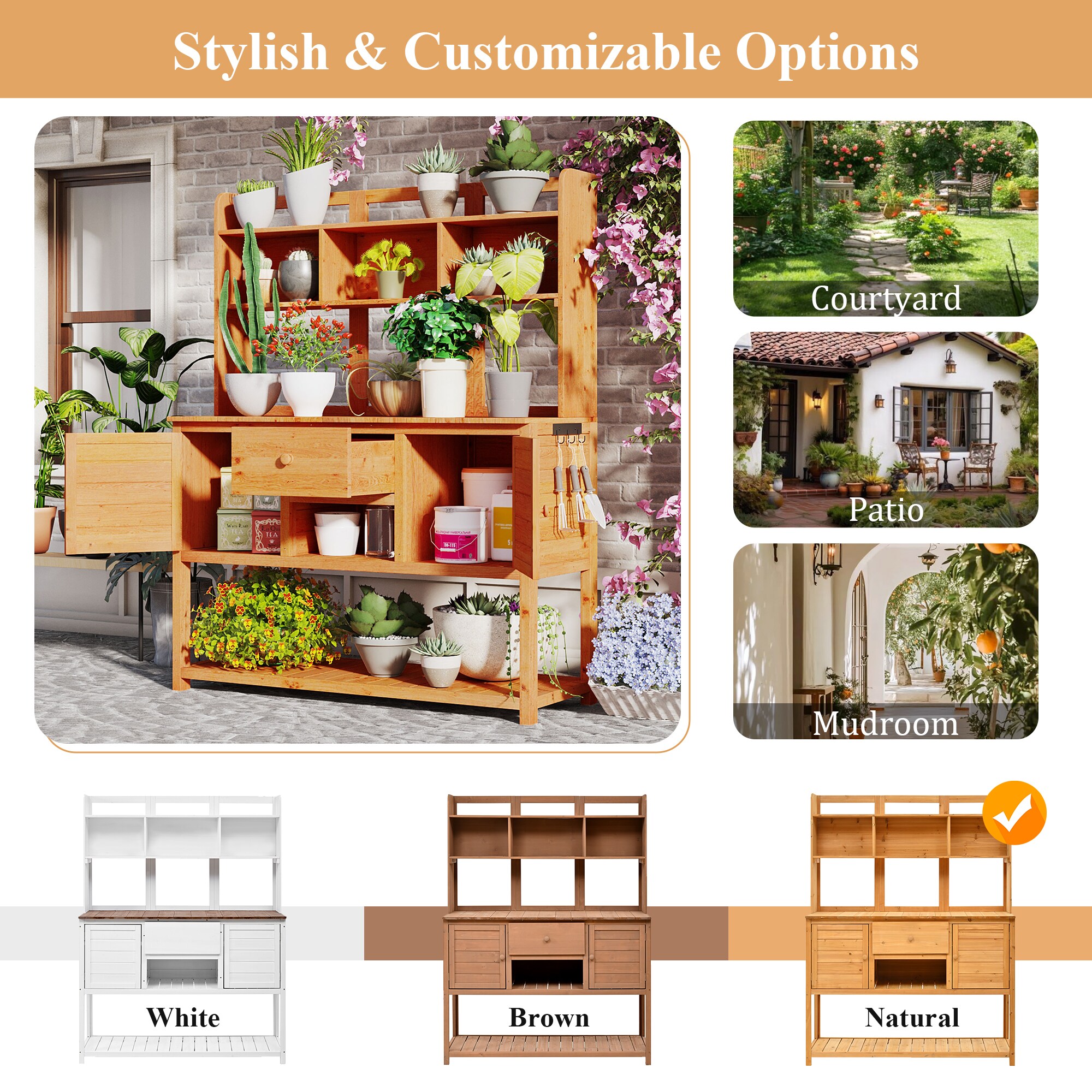 AHIOU HOME ZAAHG-P229035APB Potting-Benches - View #6