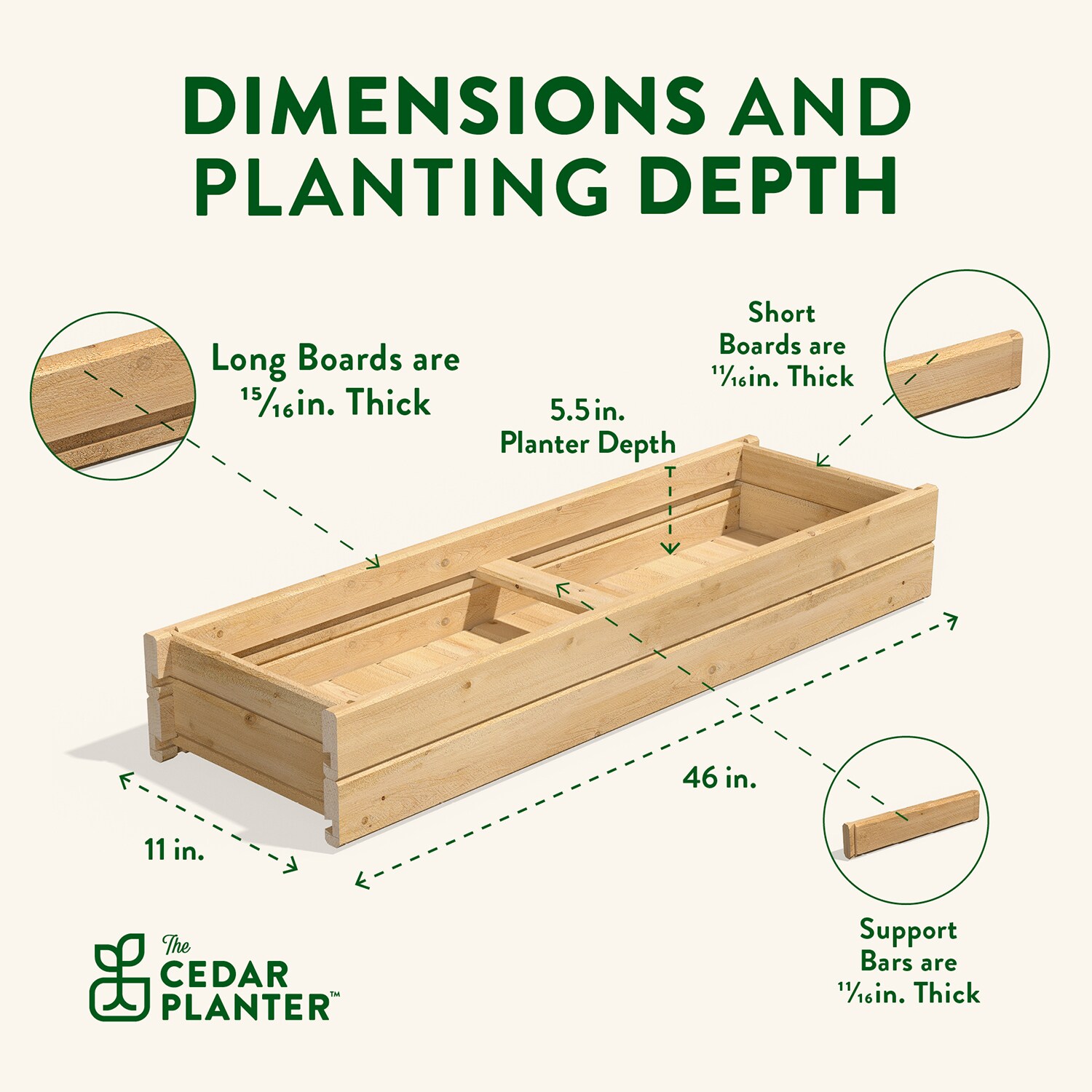 Greenes Fence RCPB1146H2WB-2PK Planter-Window-Box - View #5
