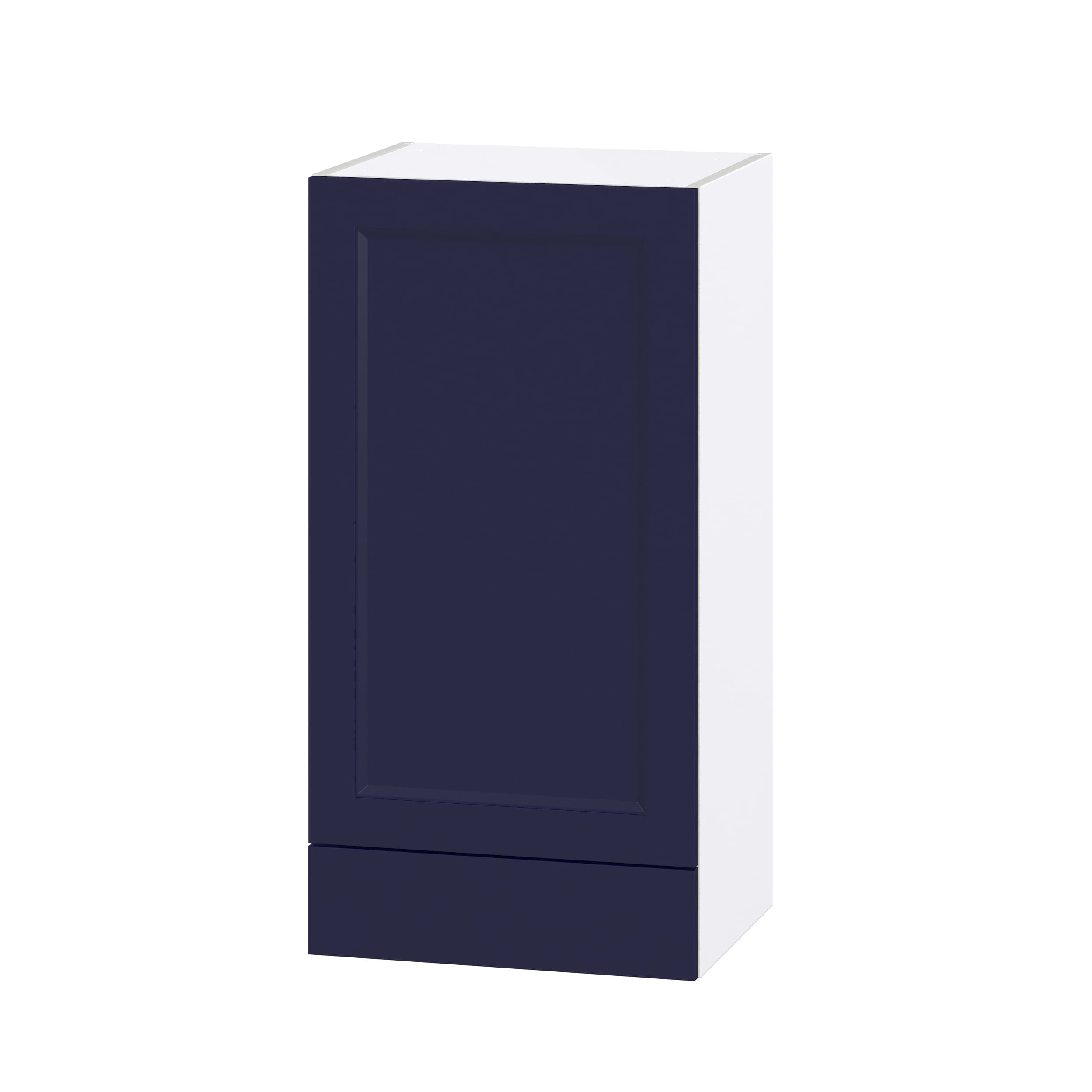 Hugo&Borg DSW1835A(L/R)-LO Lorette 18-in W x 35-in H x 14-in D Navy Blue Wall Fully assembled Cabinet (Recessed Panel Shaker)