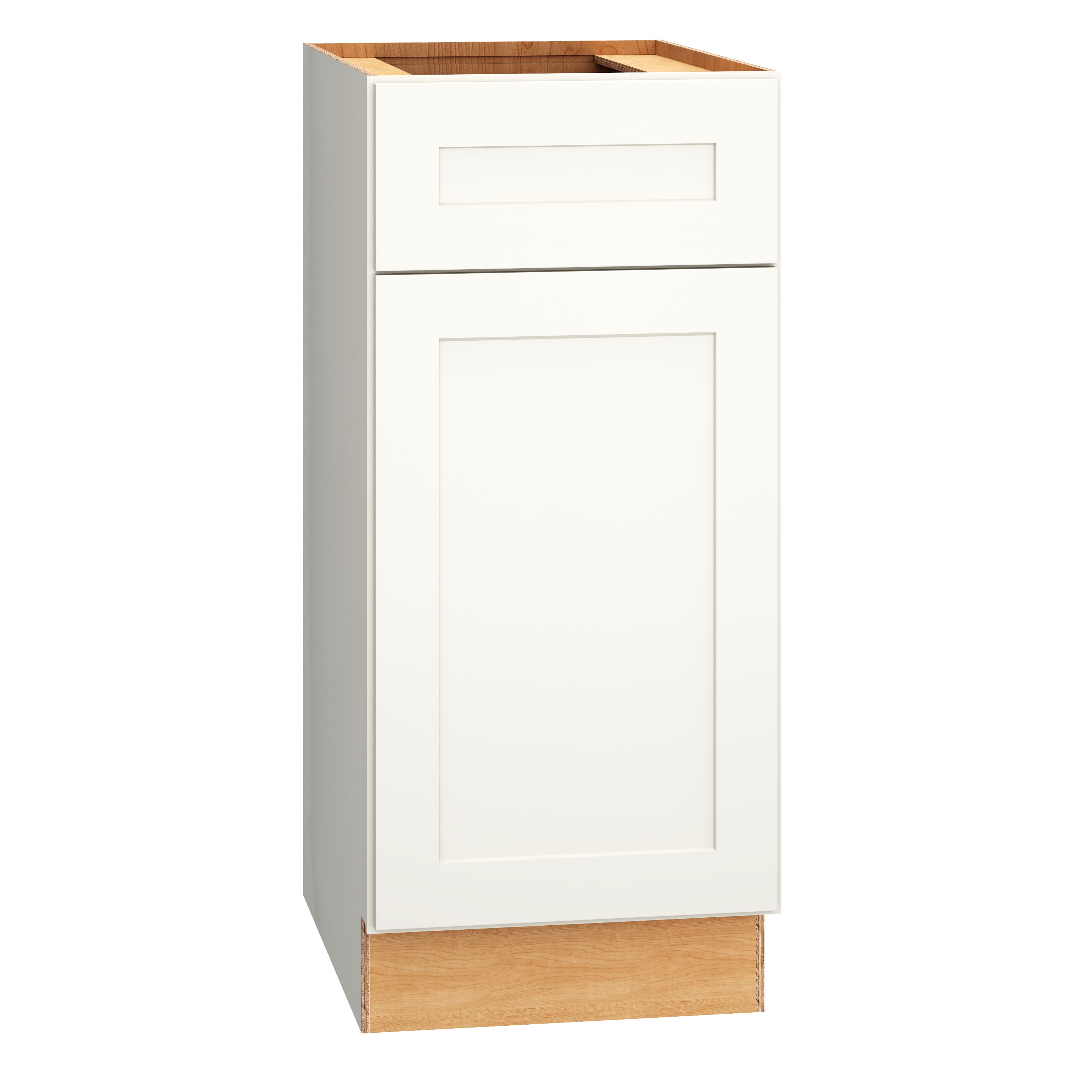 Diamond Express 323 VB153421R Jamestown 15-in White Bathroom Vanity Base Cabinet without Top