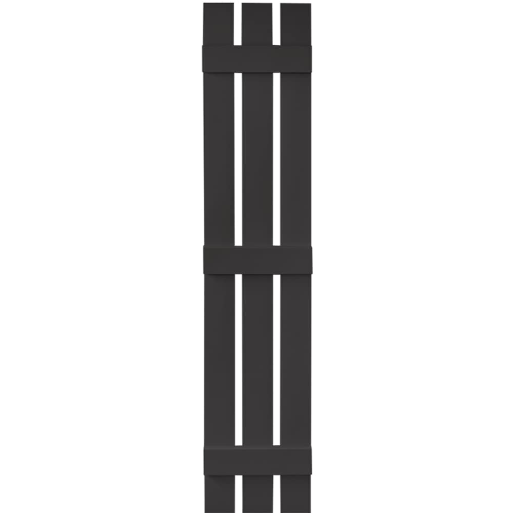 Vantage V5371267002 11.875-in W x 67-in H Black Board and batten Spaced Exterior Shutters ( 1 -Pack )